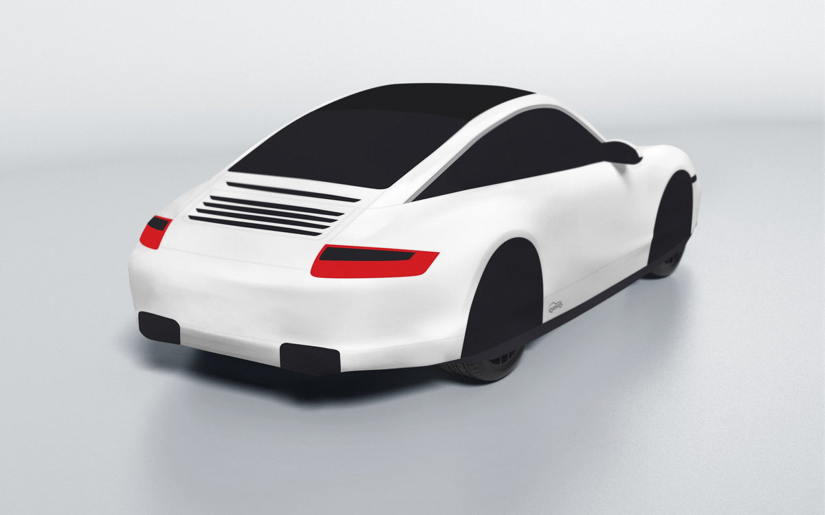 Goodwool tailor-made car cover for Porsche 911 (997.1) Targa 4S — White 010