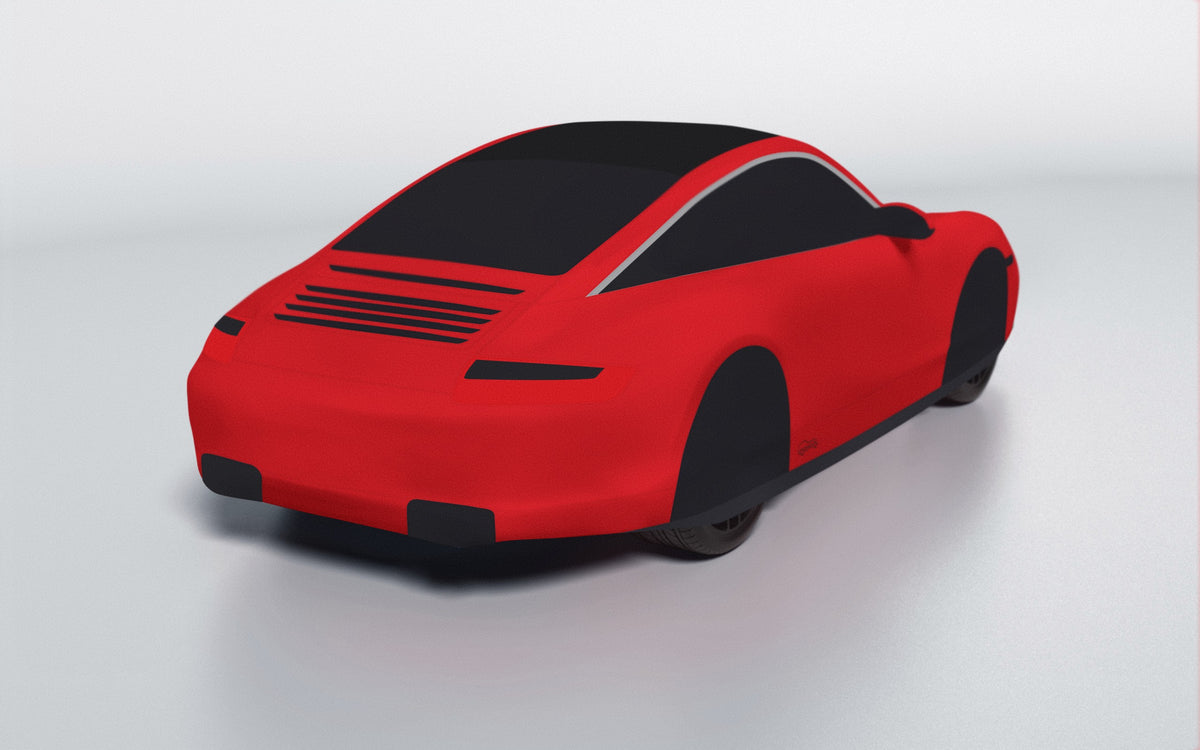 Goodwool tailor-made car cover for Porsche 911 (997.1) Targa 4S — Red 150