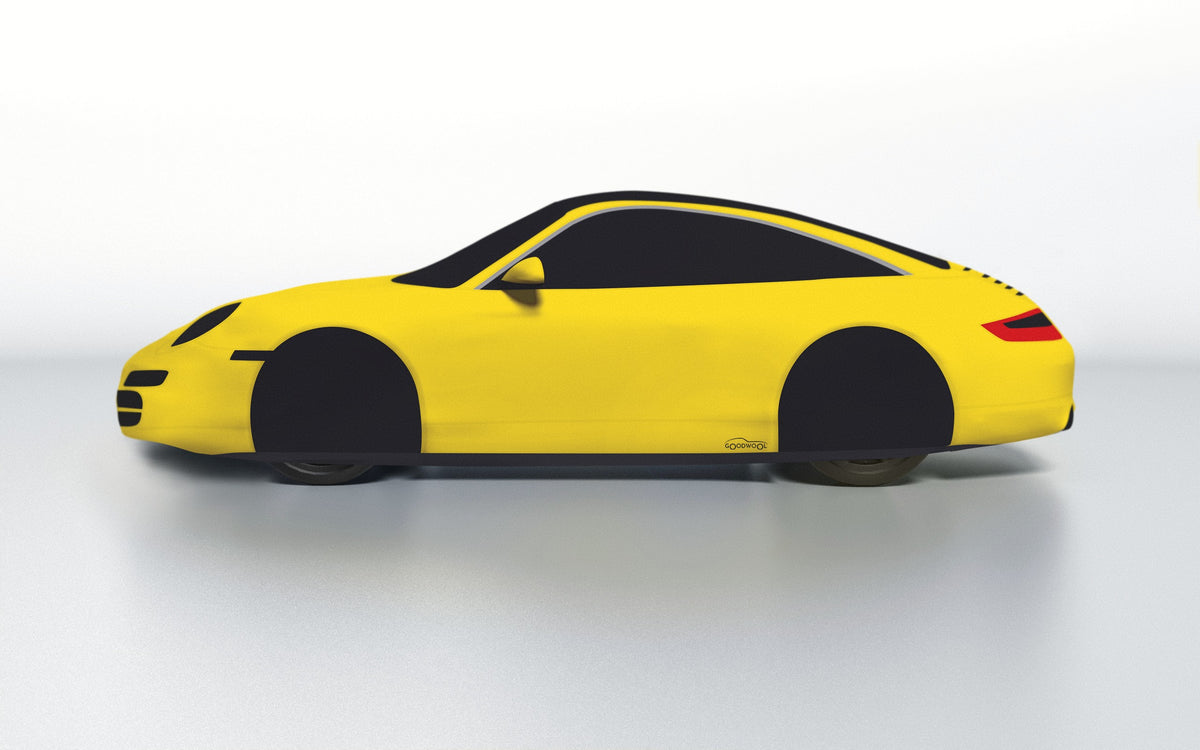 Goodwool tailor-made car cover for Porsche 911 (997.1) Targa 4 — Yellow 340