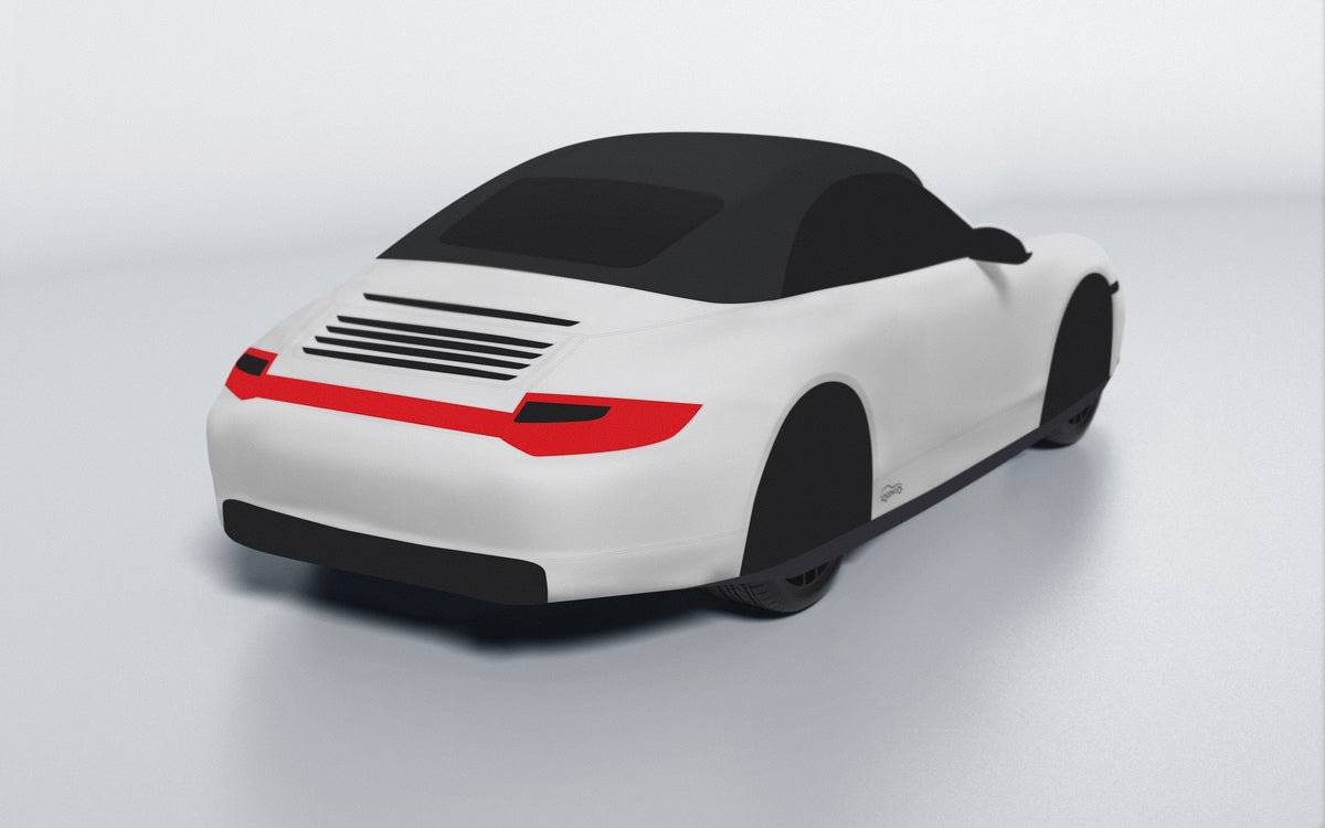 Goodwool tailor-made car cover for Porsche 911 (997.2) Carrera 4 Cabriolet — Grey 710