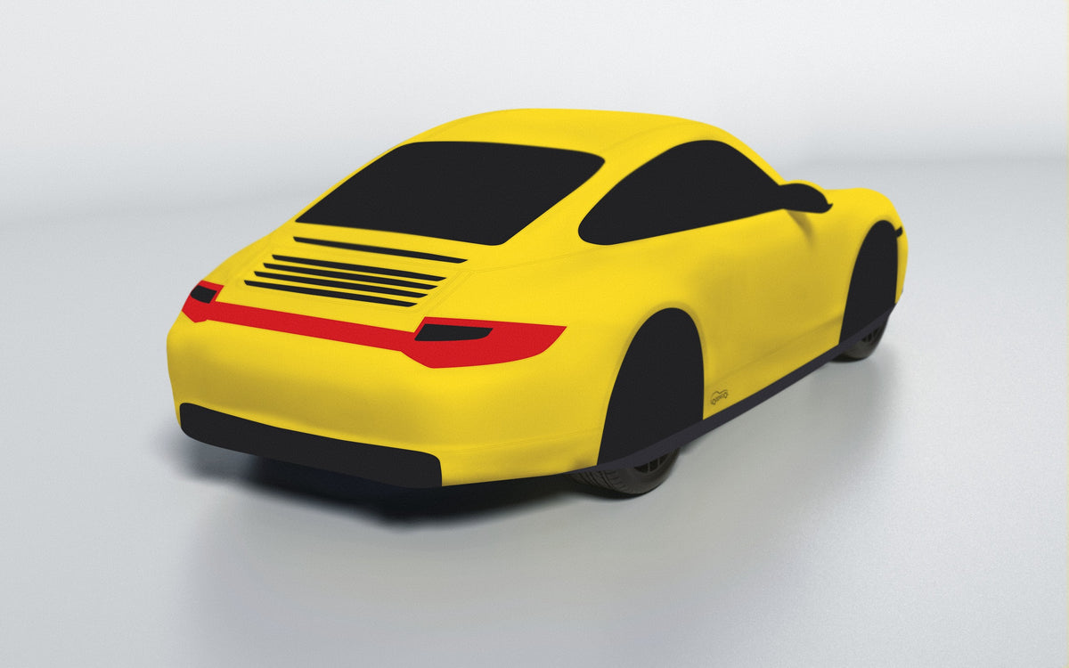 Goodwool tailor-made car cover for Porsche 911 (997.2) Carrera 4S — Yellow 340