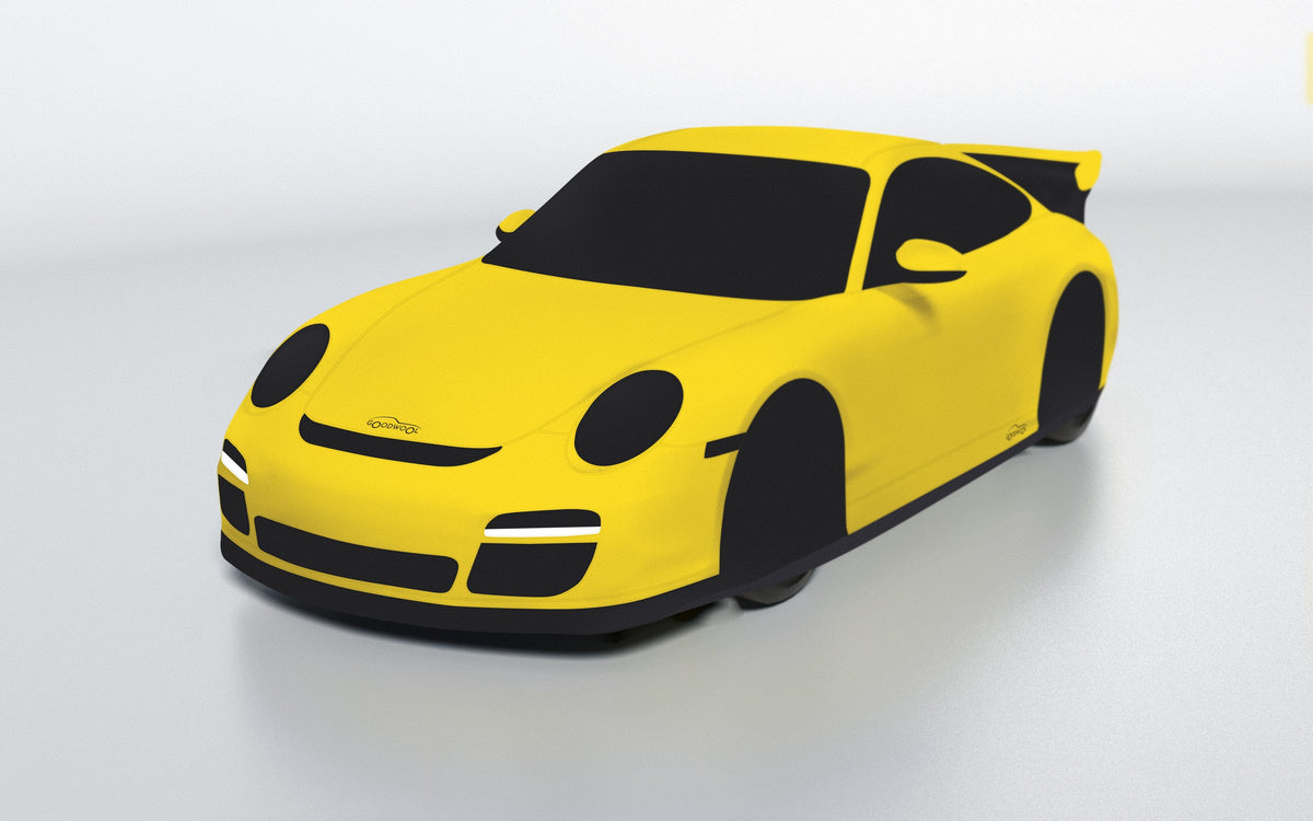 Goodwool tailor-made car cover for Porsche 911 (997.2) GT3 — Yellow 340