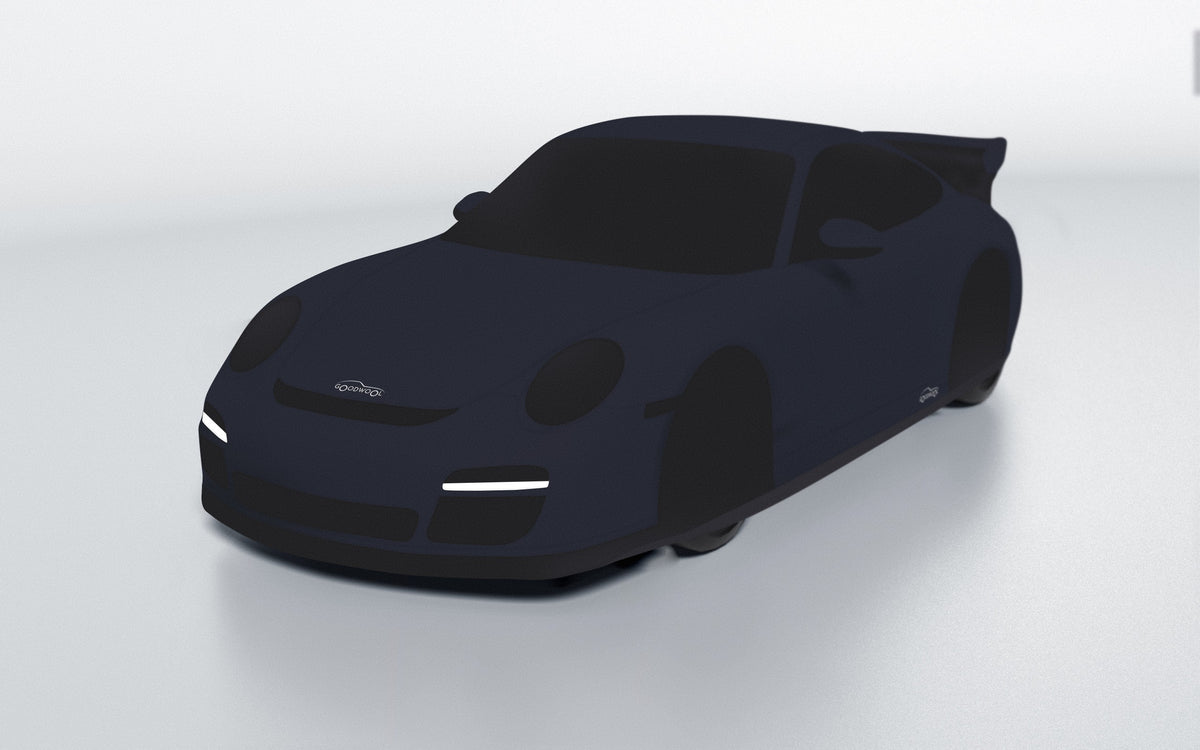 Goodwool tailor-made car cover for Porsche 911 (997.2) GT3 — Blue 590