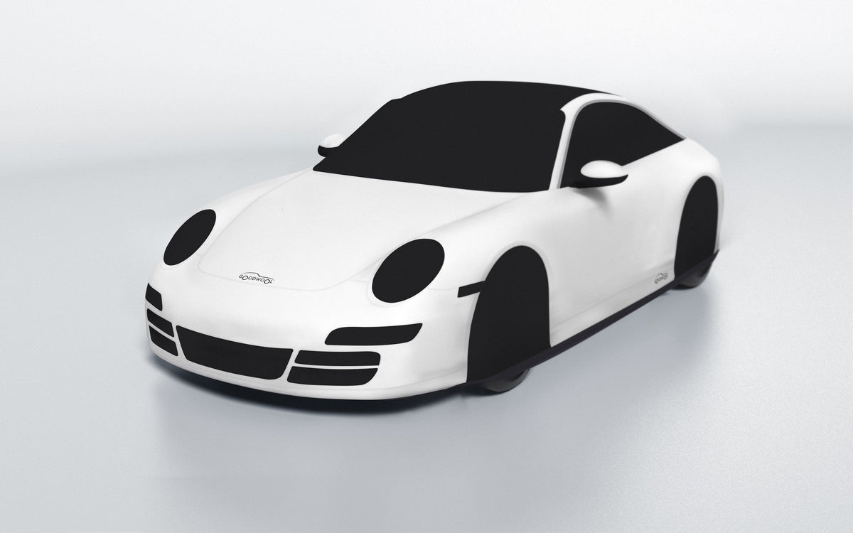 Goodwool tailor-made car cover for Porsche 911 (997.2) Targa 4S — White 010