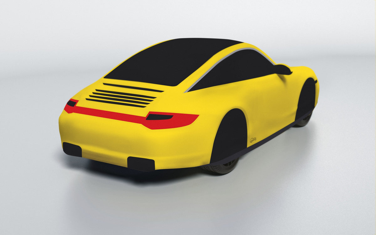 Goodwool tailor-made car cover for Porsche 911 (997.2) Targa 4S — Yellow 340
