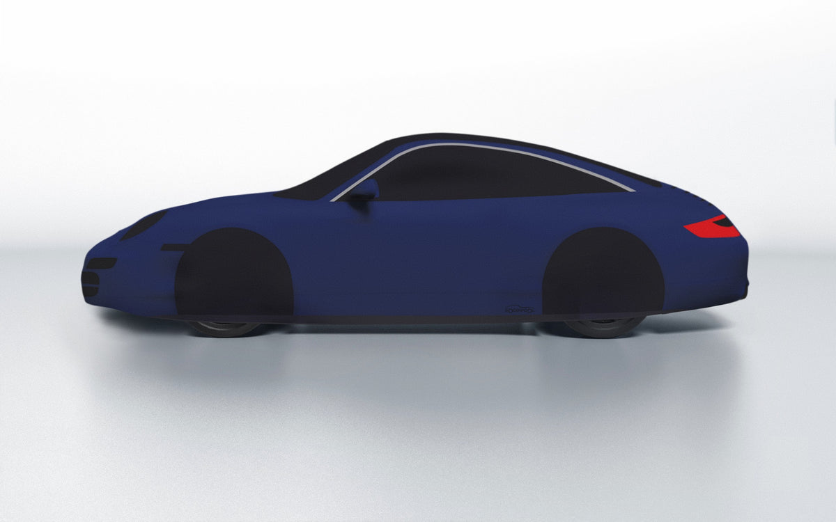 Goodwool tailor-made car cover for Porsche 911 (997.2) Targa 4S — Blue 565