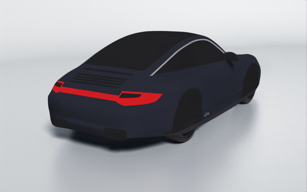 Goodwool tailor-made car cover for Porsche 911 (997.2) Targa 4S — Blue 590