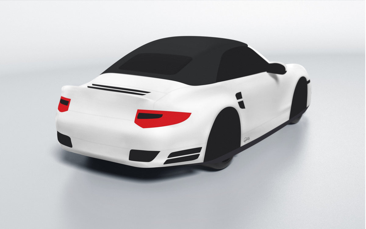 Goodwool tailor-made car cover for Porsche 911 (997.2) Turbo S Cabriolet — White 010