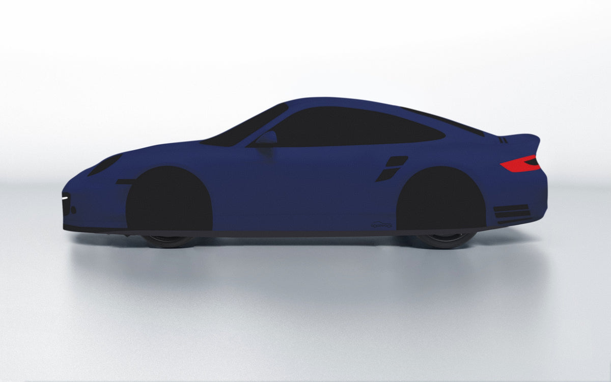 Goodwool tailor-made car cover for Porsche 911 (997.2) Turbo — Blue 565