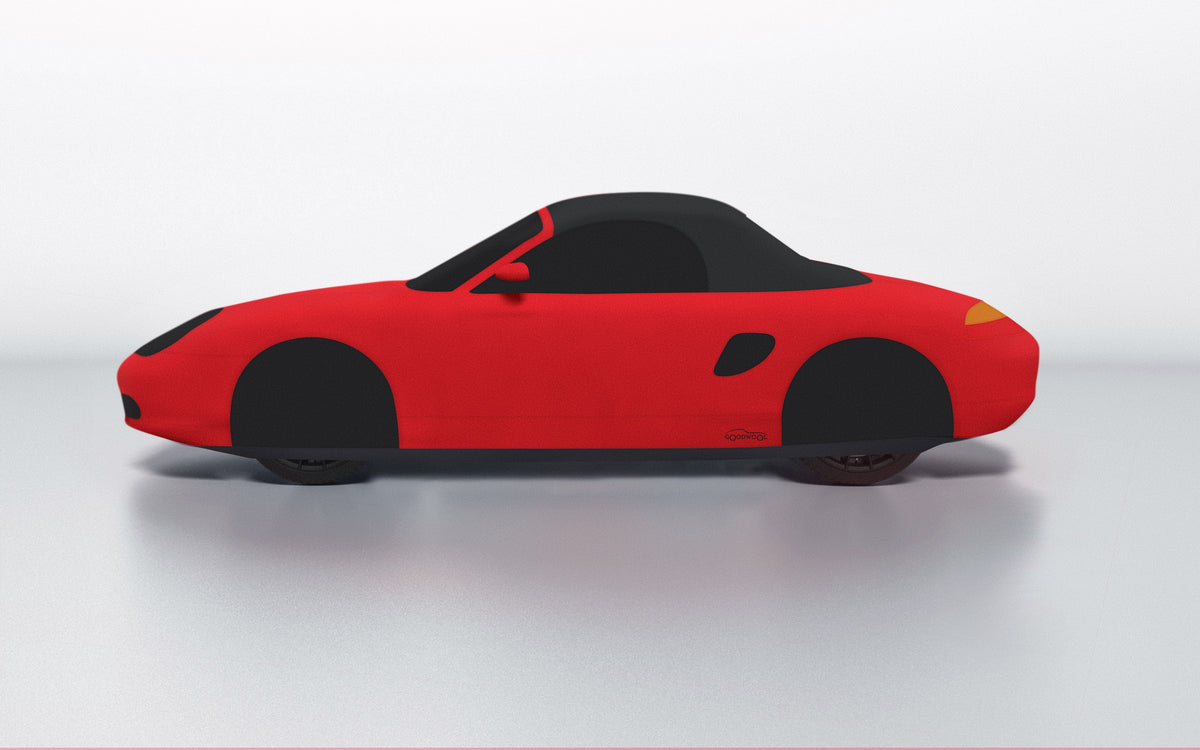 Goodwool tailor-made car cover for Porsche Boxster S (986.1) — Red 150