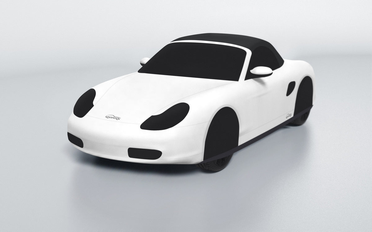 Goodwool tailor-made car cover for Porsche Boxster (986.1) — White 010