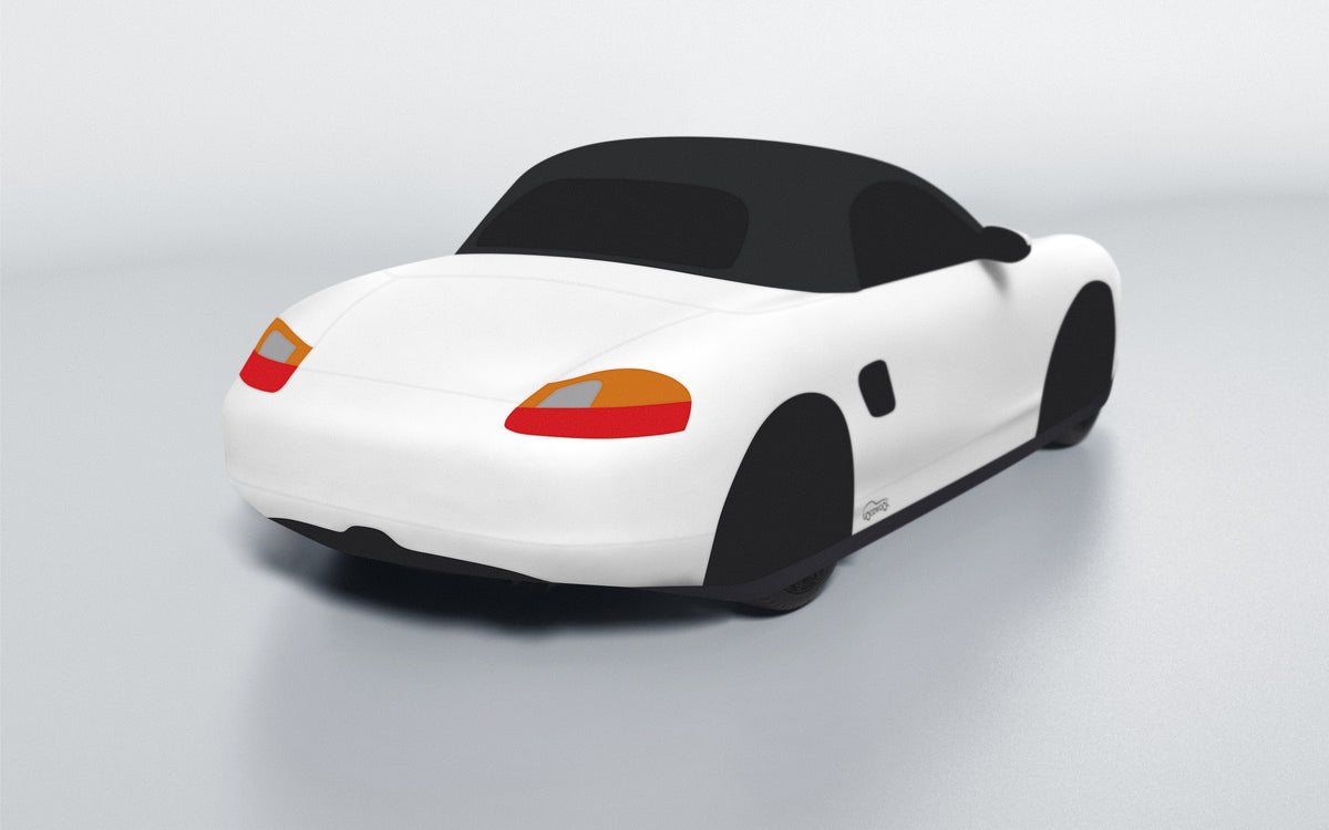 Goodwool tailor-made car cover for Porsche Boxster (986.1) — White 010