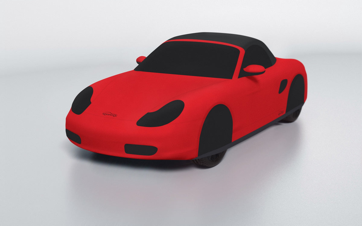 Goodwool tailor-made car cover for Porsche Boxster (986.1) — Red 150