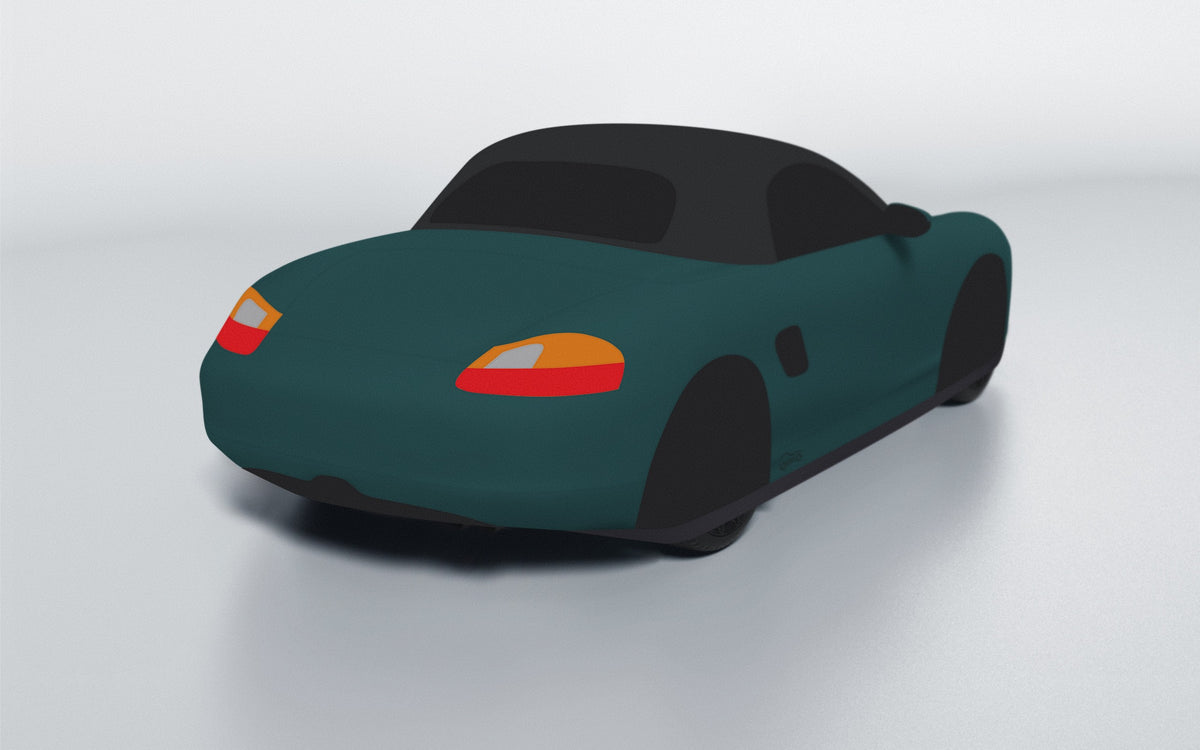 Goodwool tailor-made car cover for Porsche Boxster (986.1) — Green 480