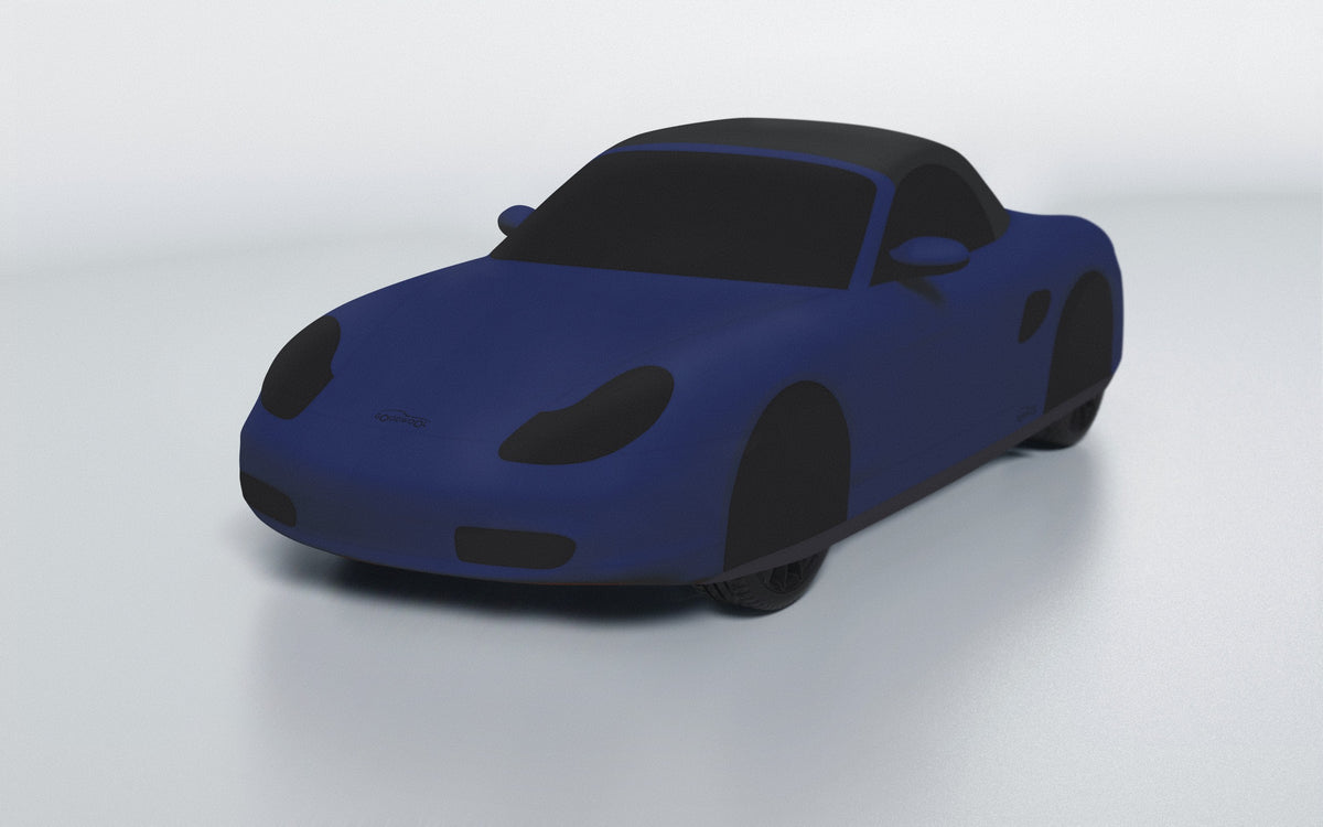 Goodwool tailor-made car cover for Porsche Boxster (986.1) — Blue 565