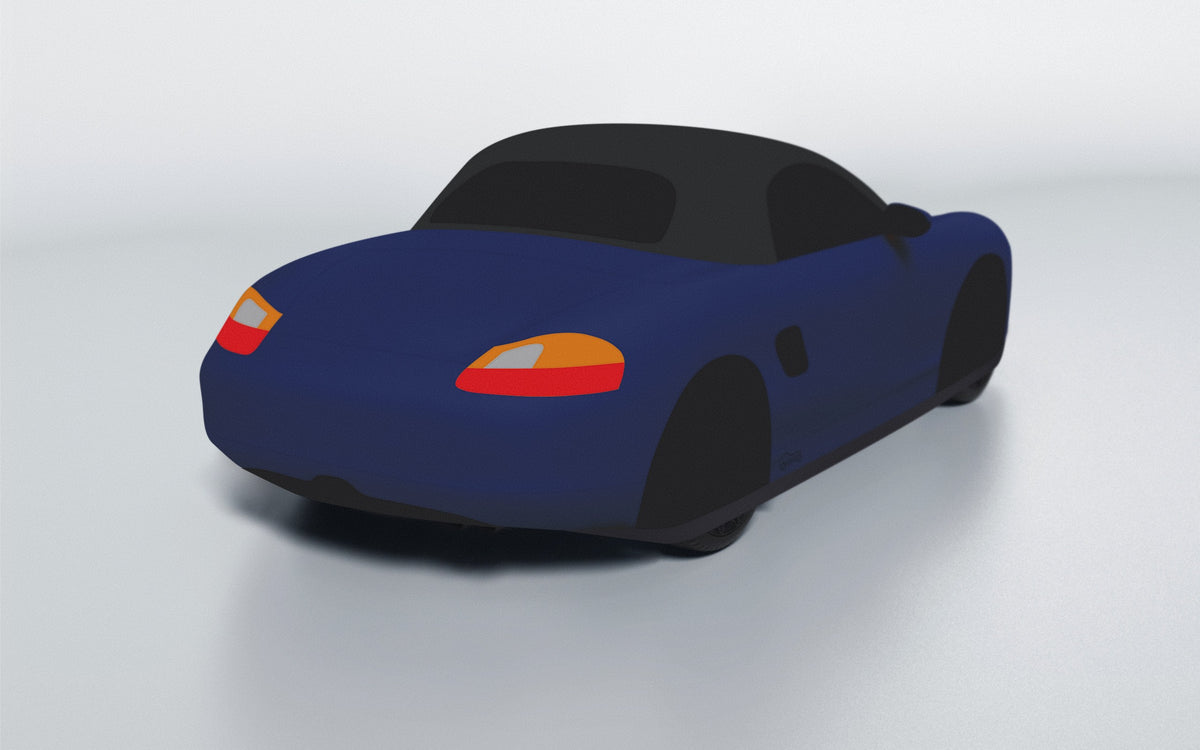 Goodwool tailor-made car cover for Porsche Boxster (986.1) — Blue 565