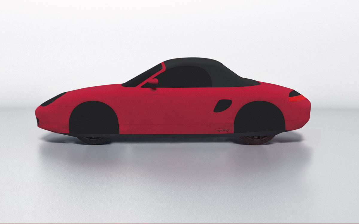 Goodwool tailor-made car cover for Porsche Boxster S (986.2) — Red 130