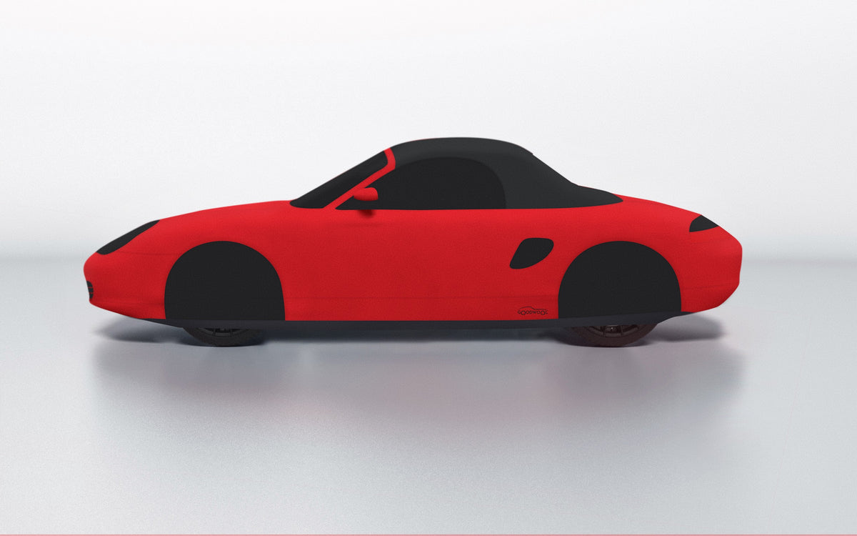 Goodwool tailor-made car cover for Porsche Boxster S (986.2) — Red 150