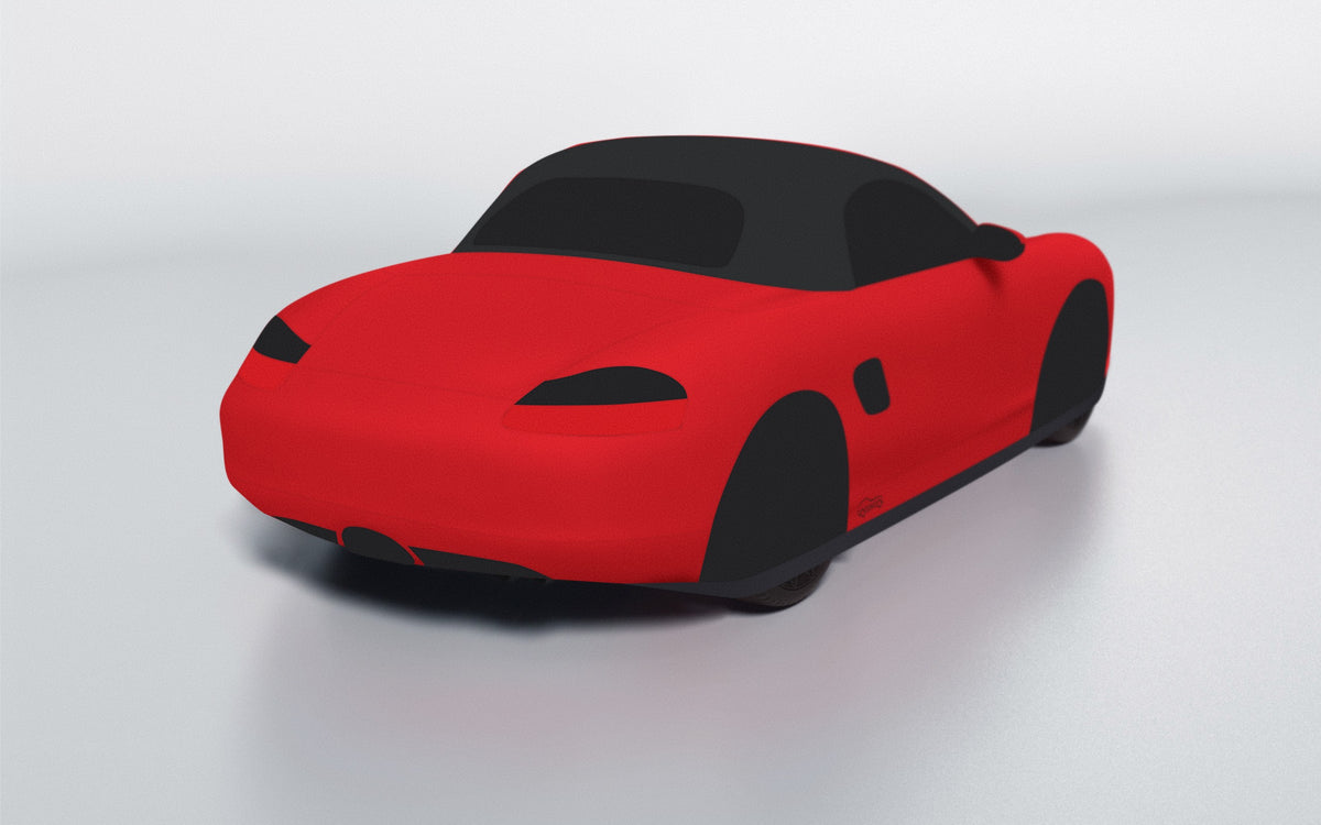 Goodwool tailor-made car cover for Porsche Boxster S (986.2) — Red 150