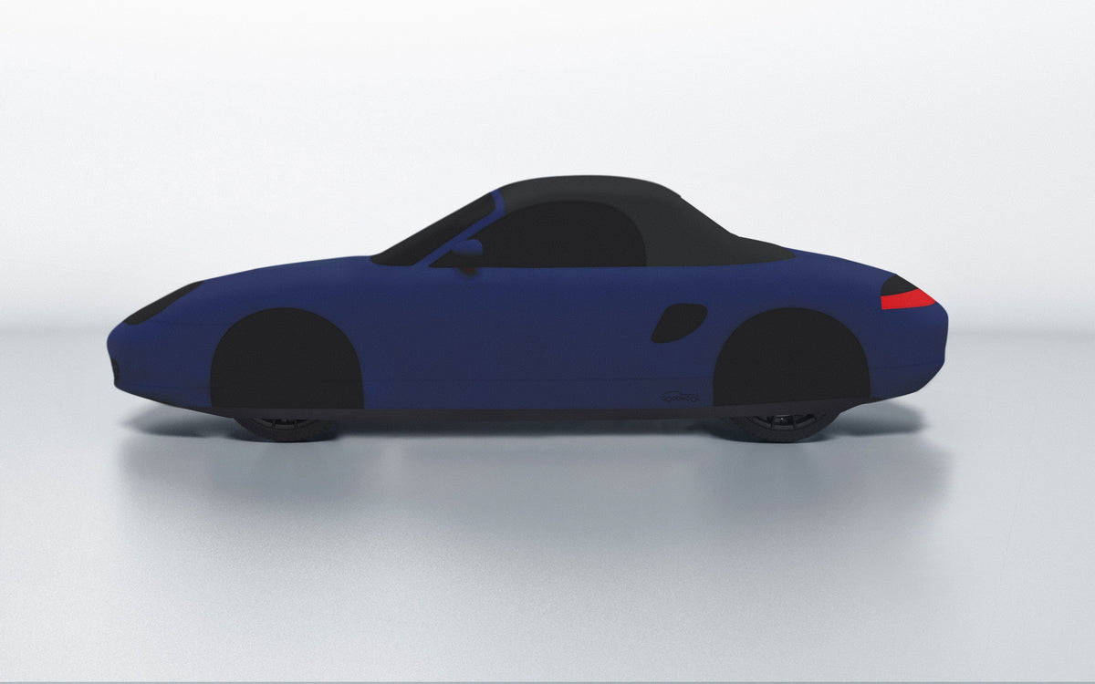 Goodwool tailor-made car cover for Porsche Boxster S (986.2) — Blue 565