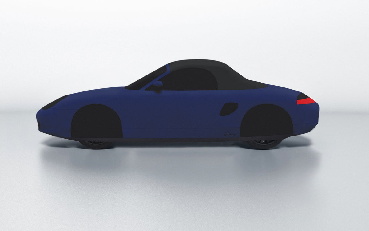 Goodwool tailor-made car cover for Porsche Boxster (986.2) — Blue 565