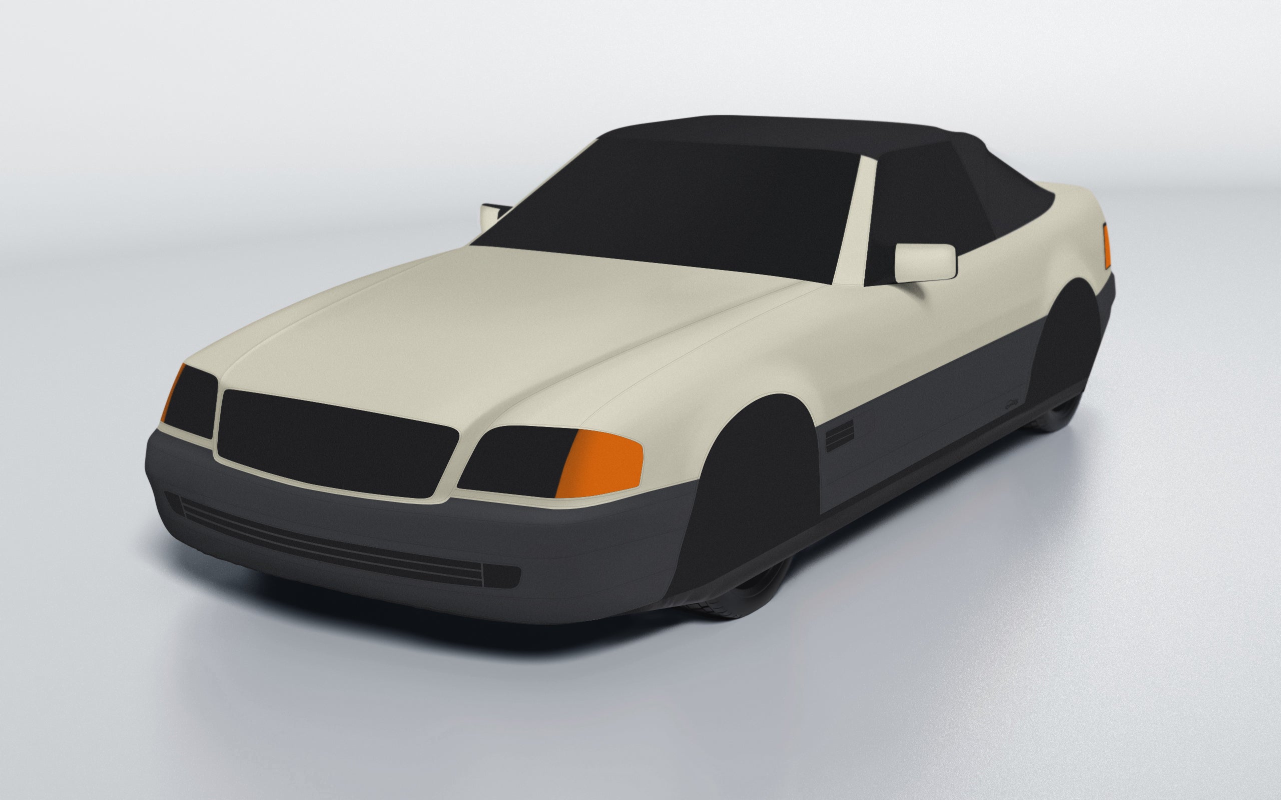 Goodwool tailor-made car cover for Mercedes-Benz SL 500 (R129) (1989-1995) — White 030