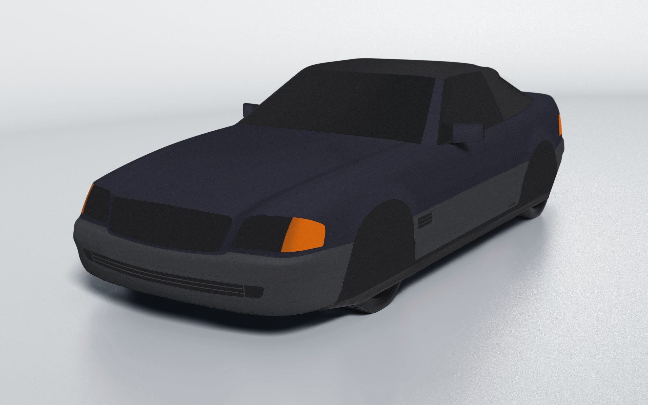 Goodwool tailor-made car cover for Mercedes-Benz SL 500 (R129) (1989-1995) — Blue 590