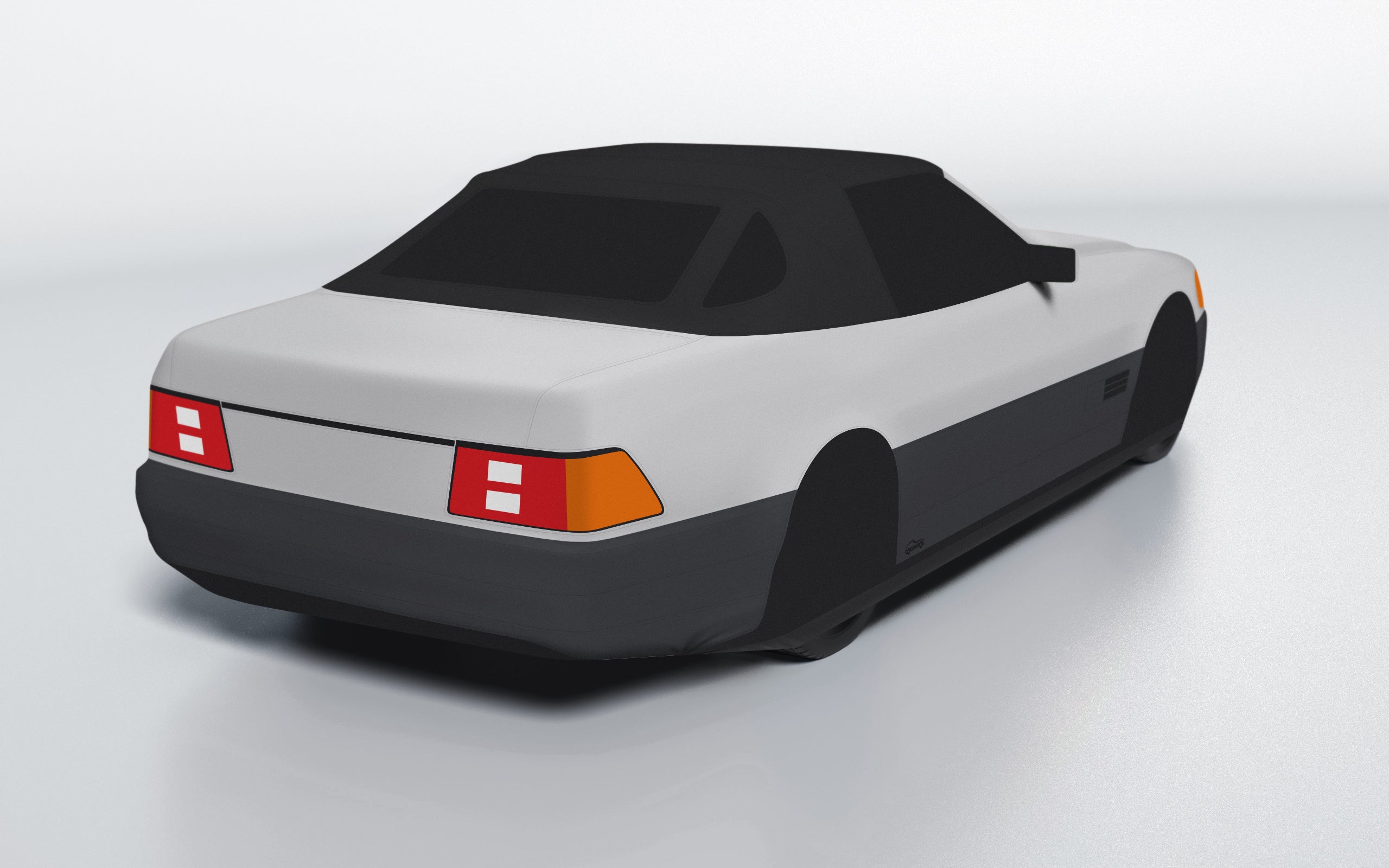 Goodwool tailor-made car cover for Mercedes-Benz SL 500 (R129) (1989-1995) — Grey 710