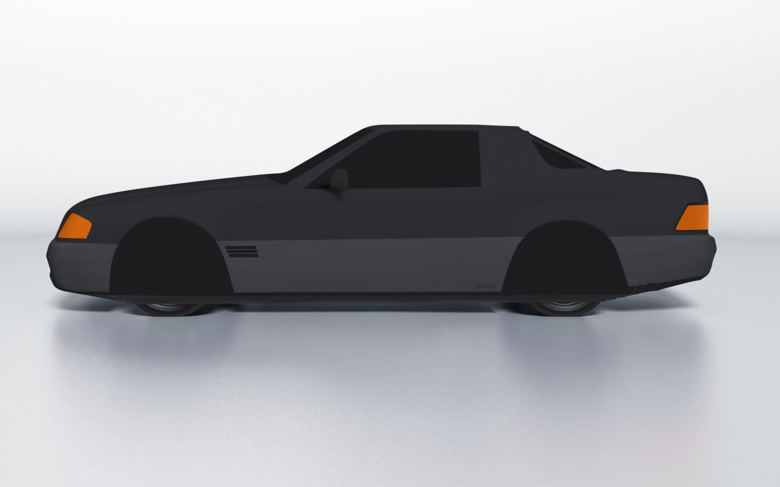 Goodwool tailor-made car cover for Mercedes-Benz SL 500 (R129) (1989-1995) — Black 850