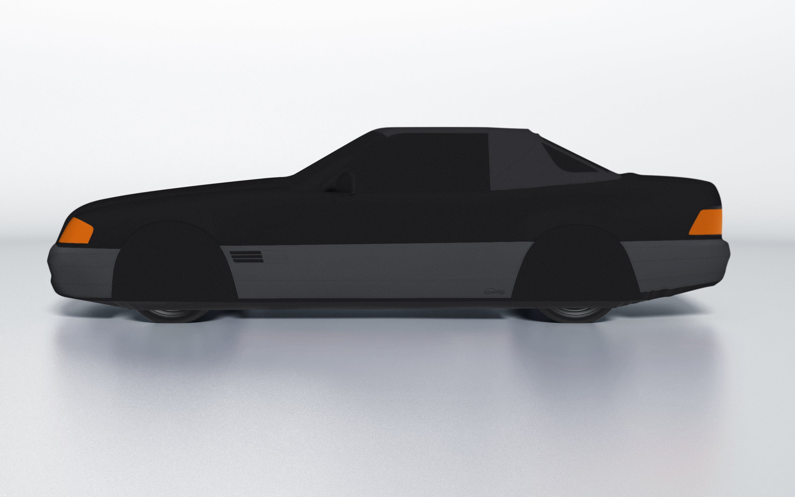 Goodwool tailor-made car cover for Mercedes-Benz SL 500 (R129) (1989-1995) — Black 890