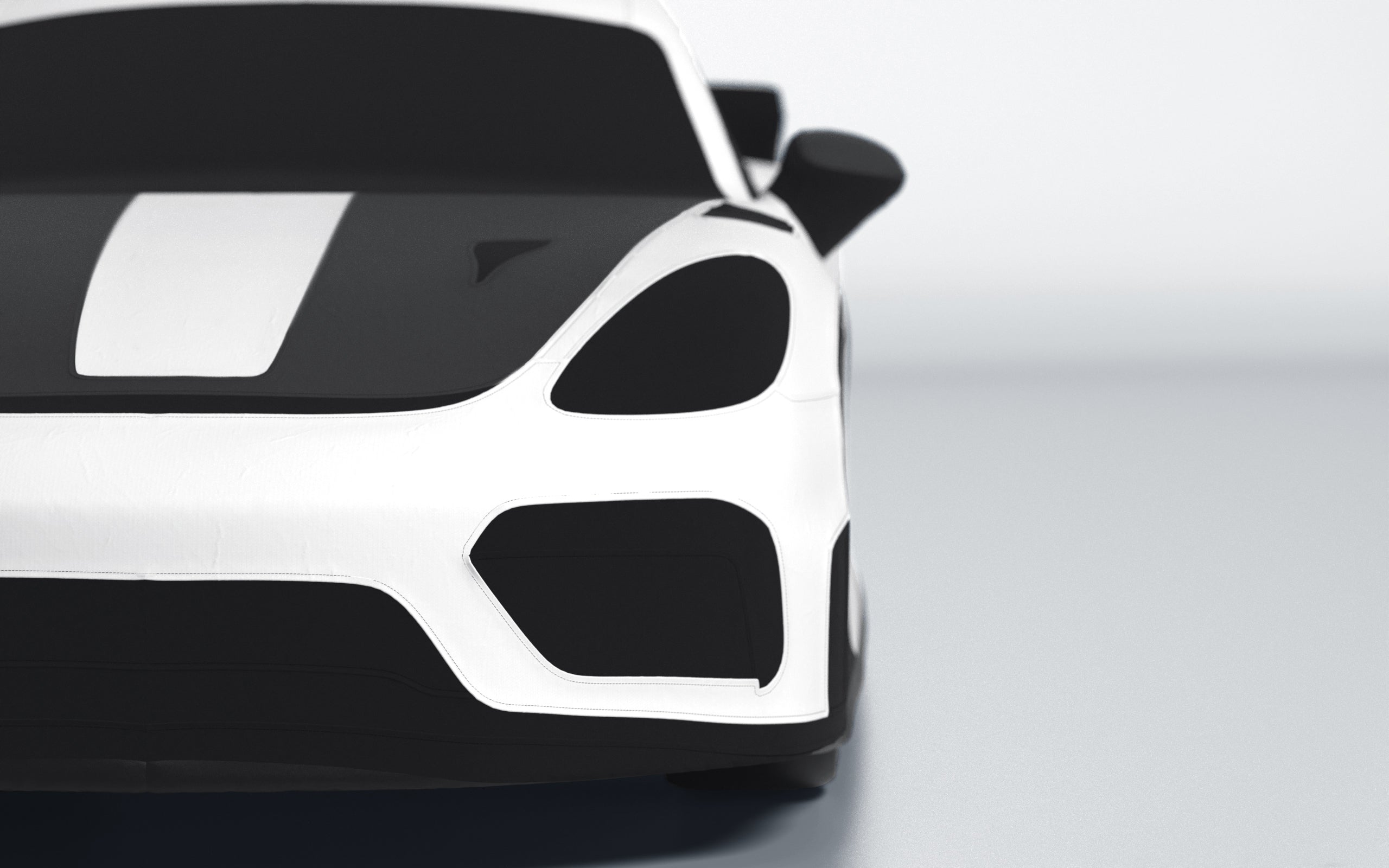 Goodwool tailor-made car cover for Porsche 718 Cayman GT4 RS — White 010