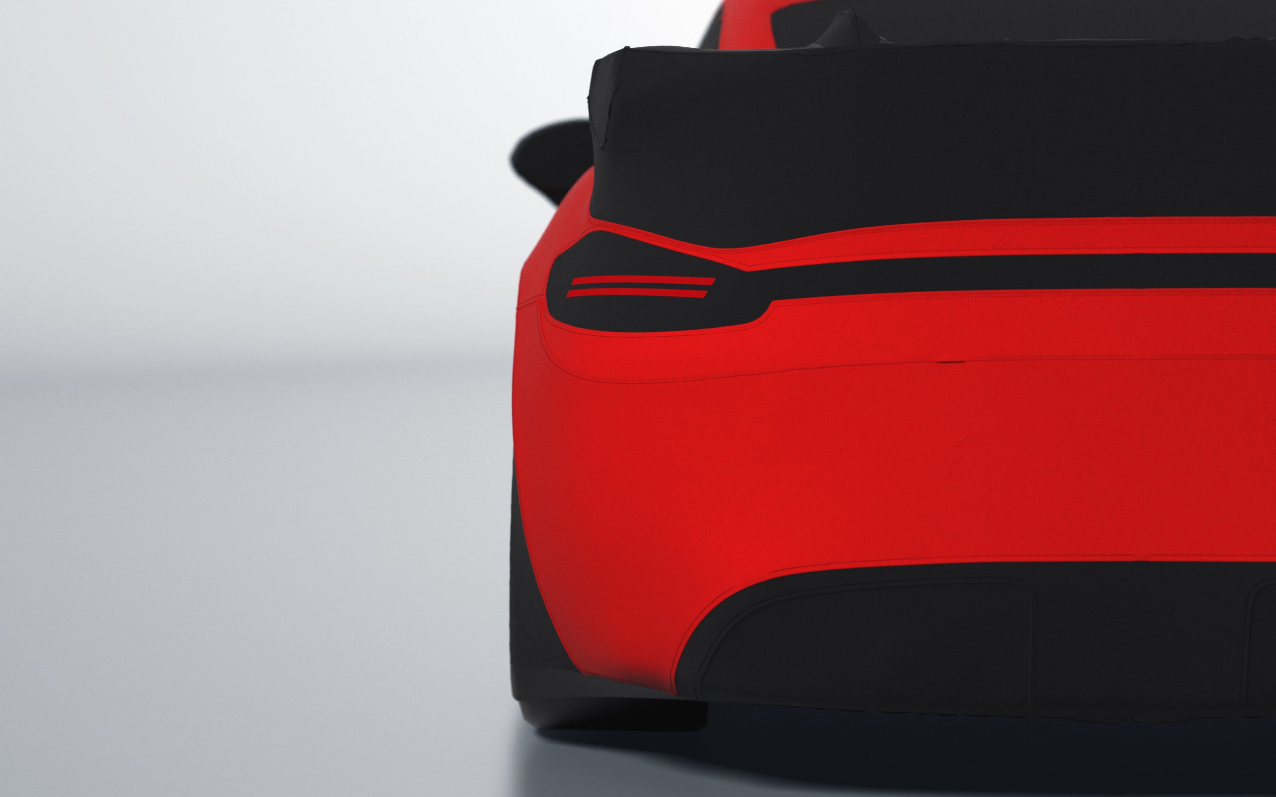 Goodwool tailor-made car cover for Porsche 718 Cayman GT4 RS — Red 150