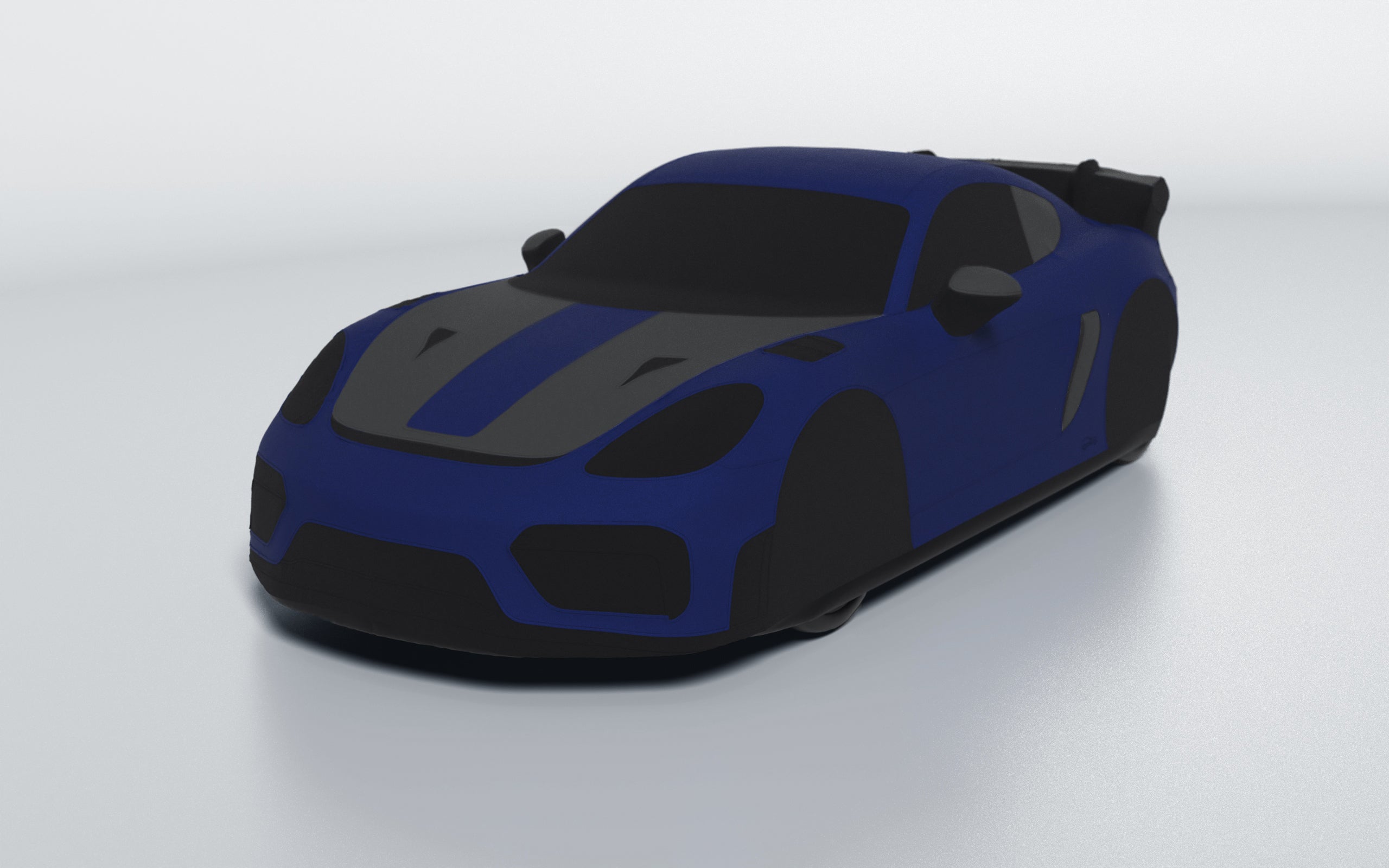 Goodwool tailor-made car cover for Porsche 718 Cayman GT4 RS — Blue 565