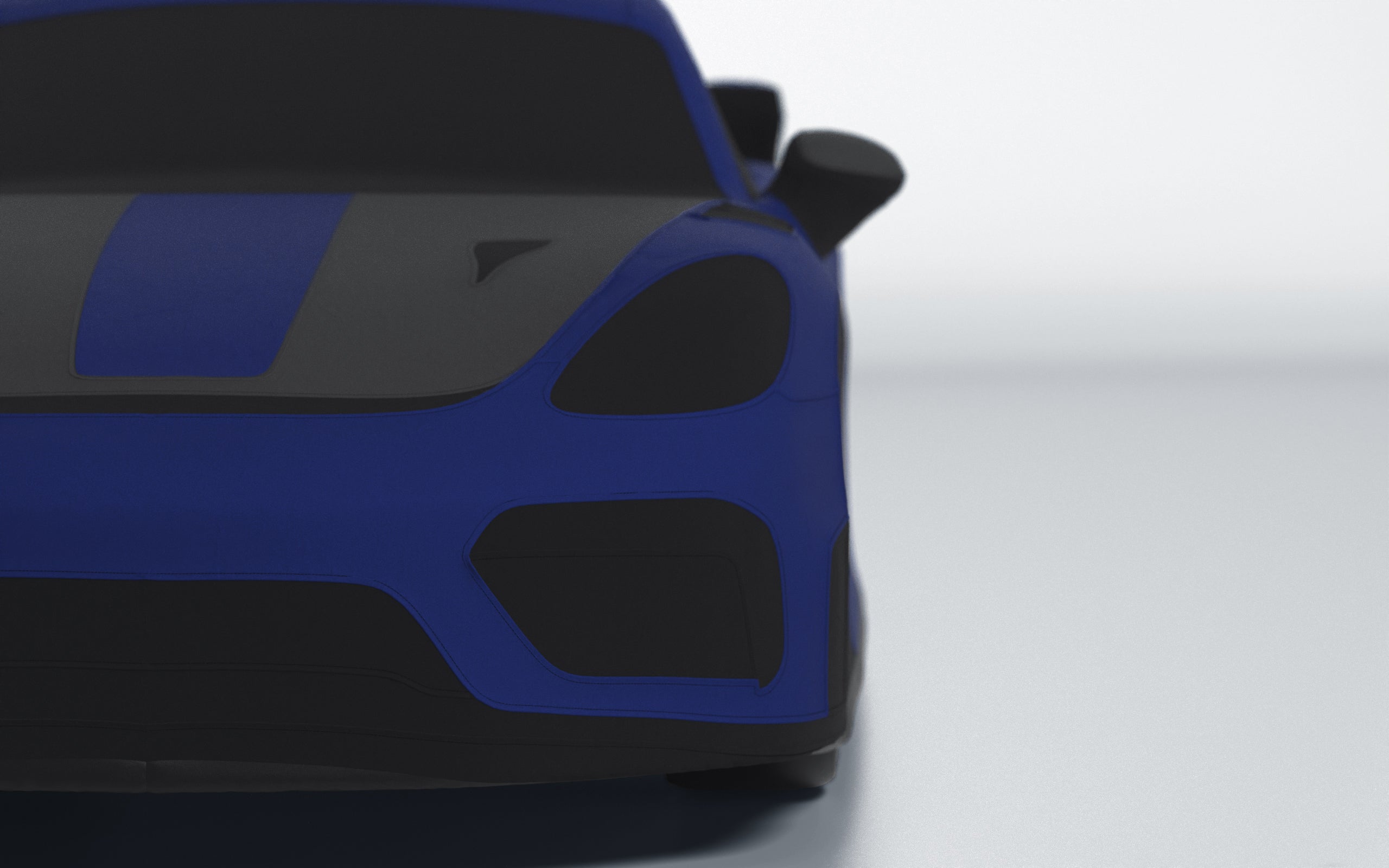 Goodwool tailor-made car cover for Porsche 718 Cayman GT4 RS — Blue 565