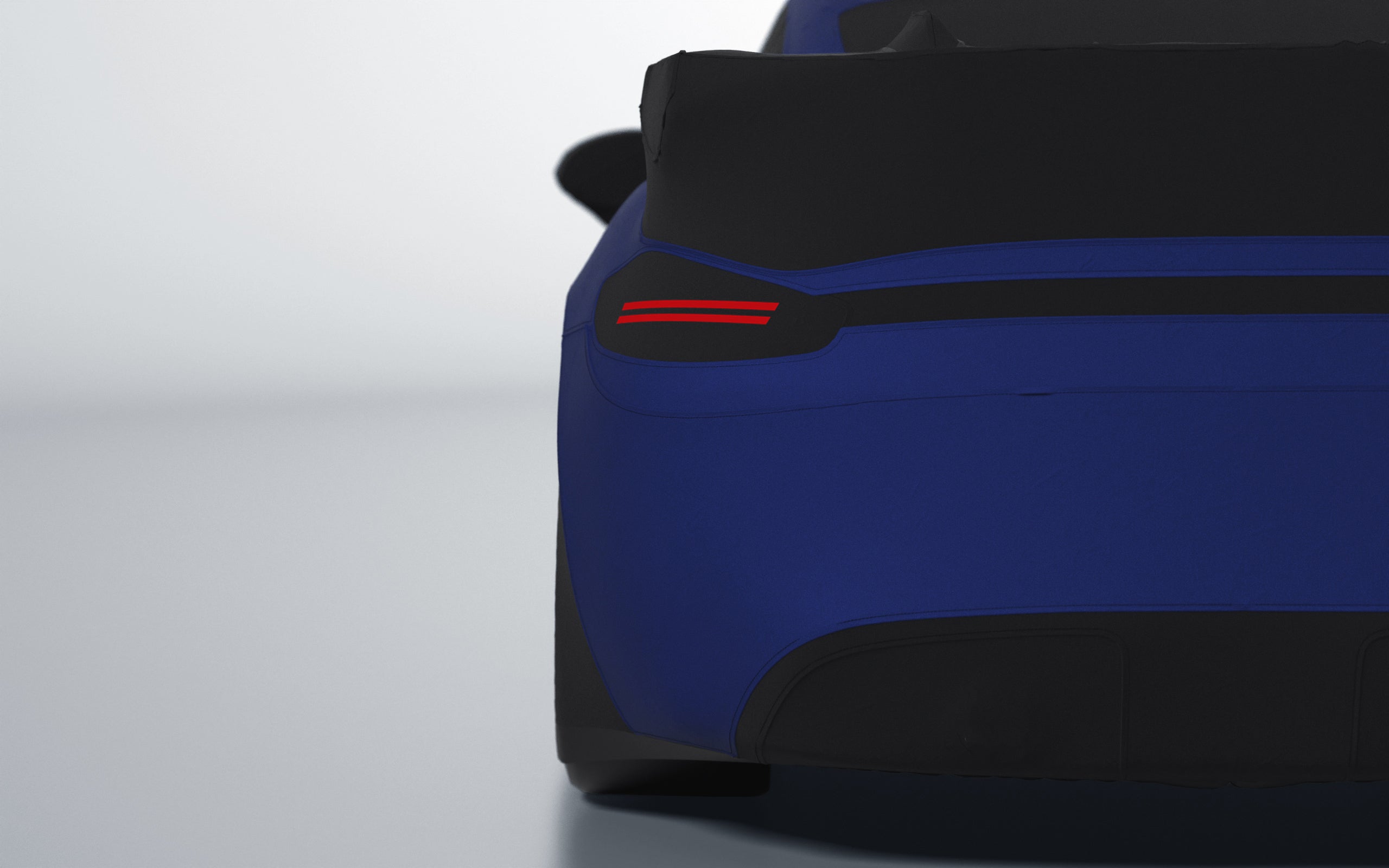 Goodwool tailor-made car cover for Porsche 718 Cayman GT4 RS — Blue 565