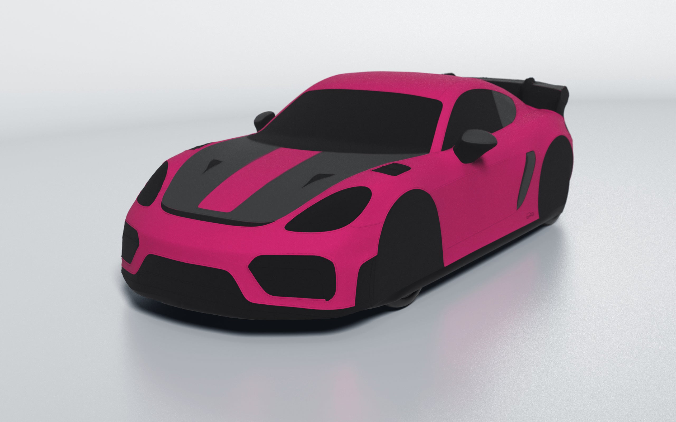 Goodwool tailor-made car cover for Porsche 718 Cayman GT4 RS — Purple 620