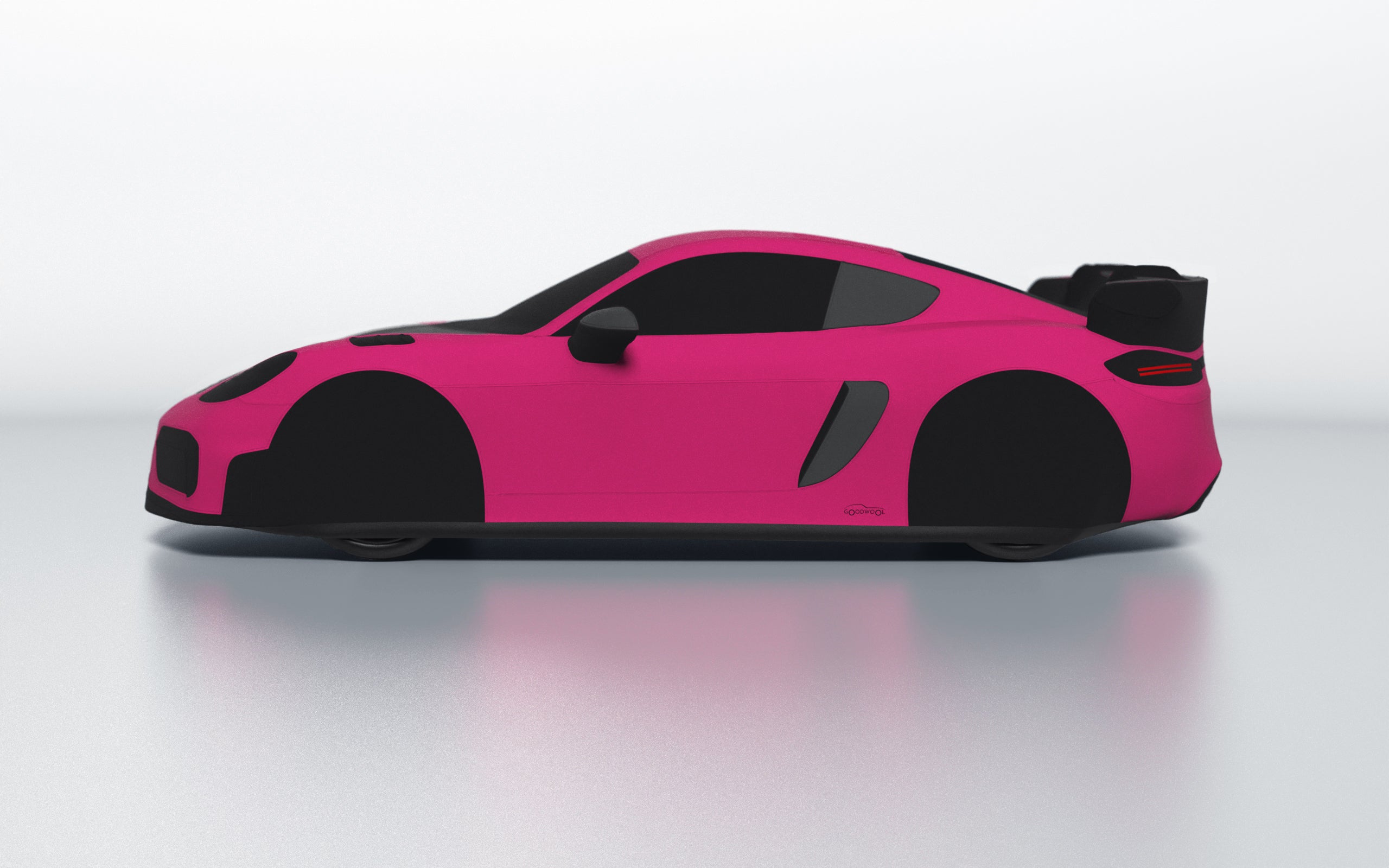 Goodwool tailor-made car cover for Porsche 718 Cayman GT4 RS — Purple 620
