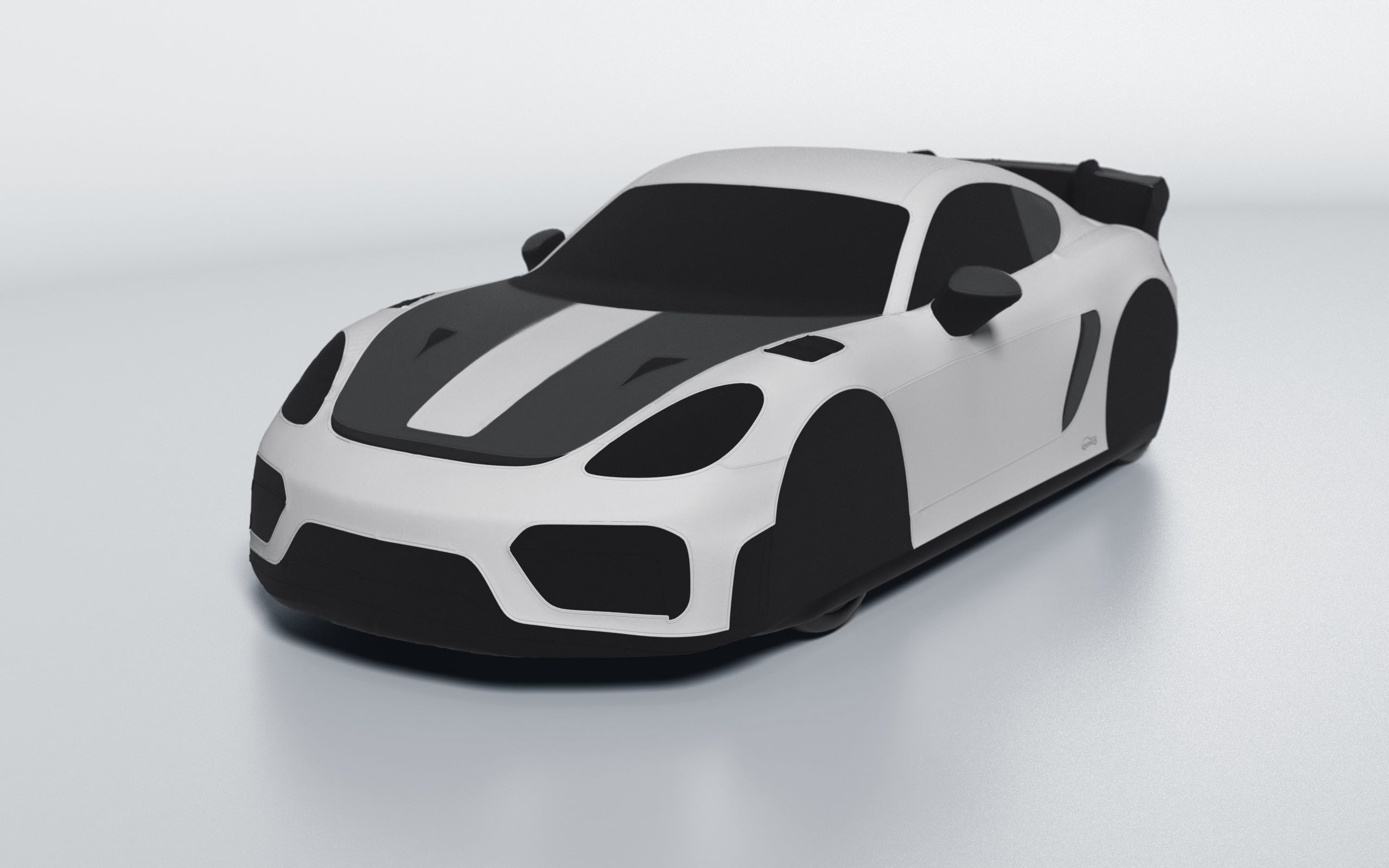 Goodwool tailor-made car cover for Porsche 718 Cayman GT4 RS — Grey 710