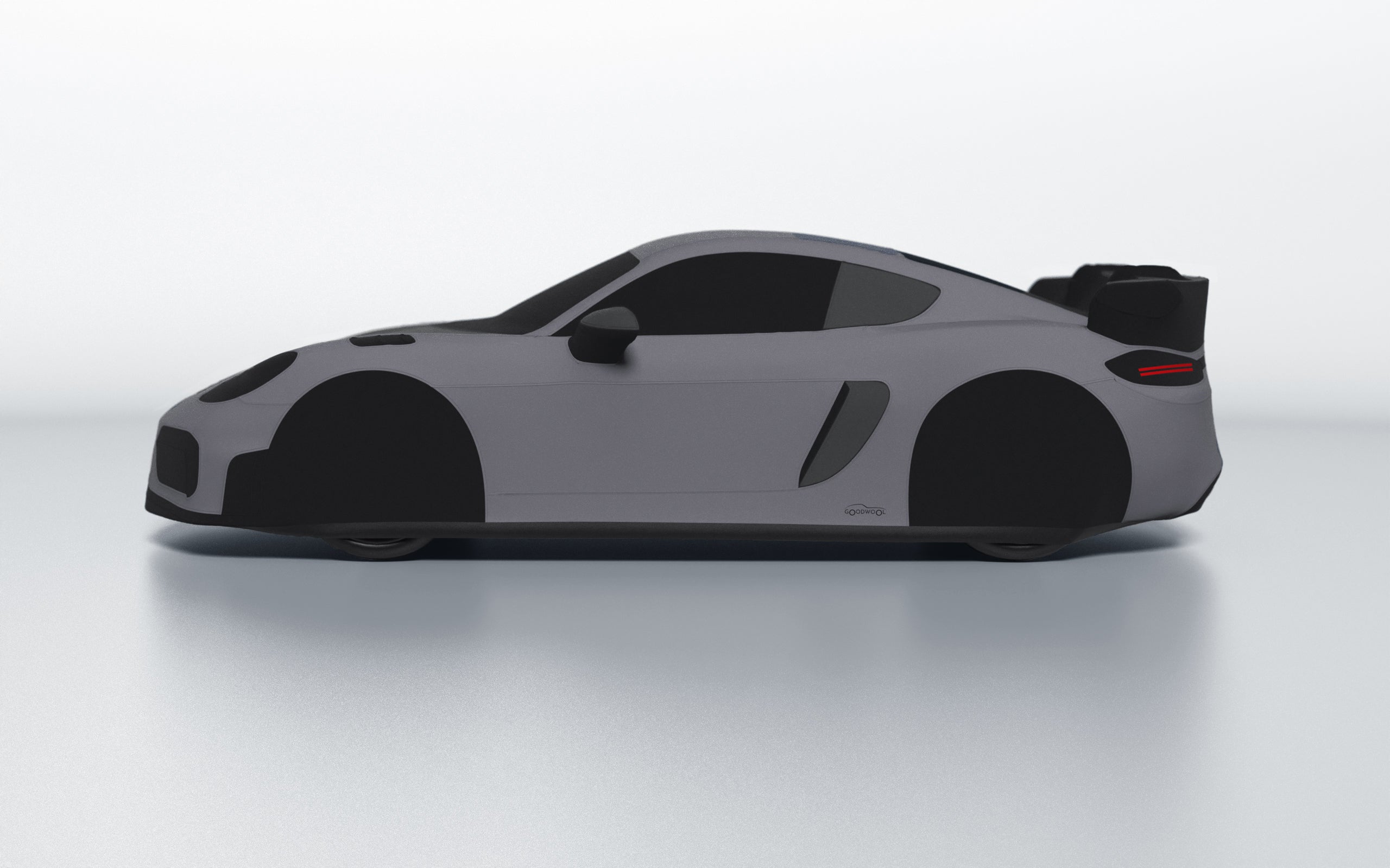 Goodwool tailor-made car cover for Porsche 718 Cayman GT4 RS — Grey 770