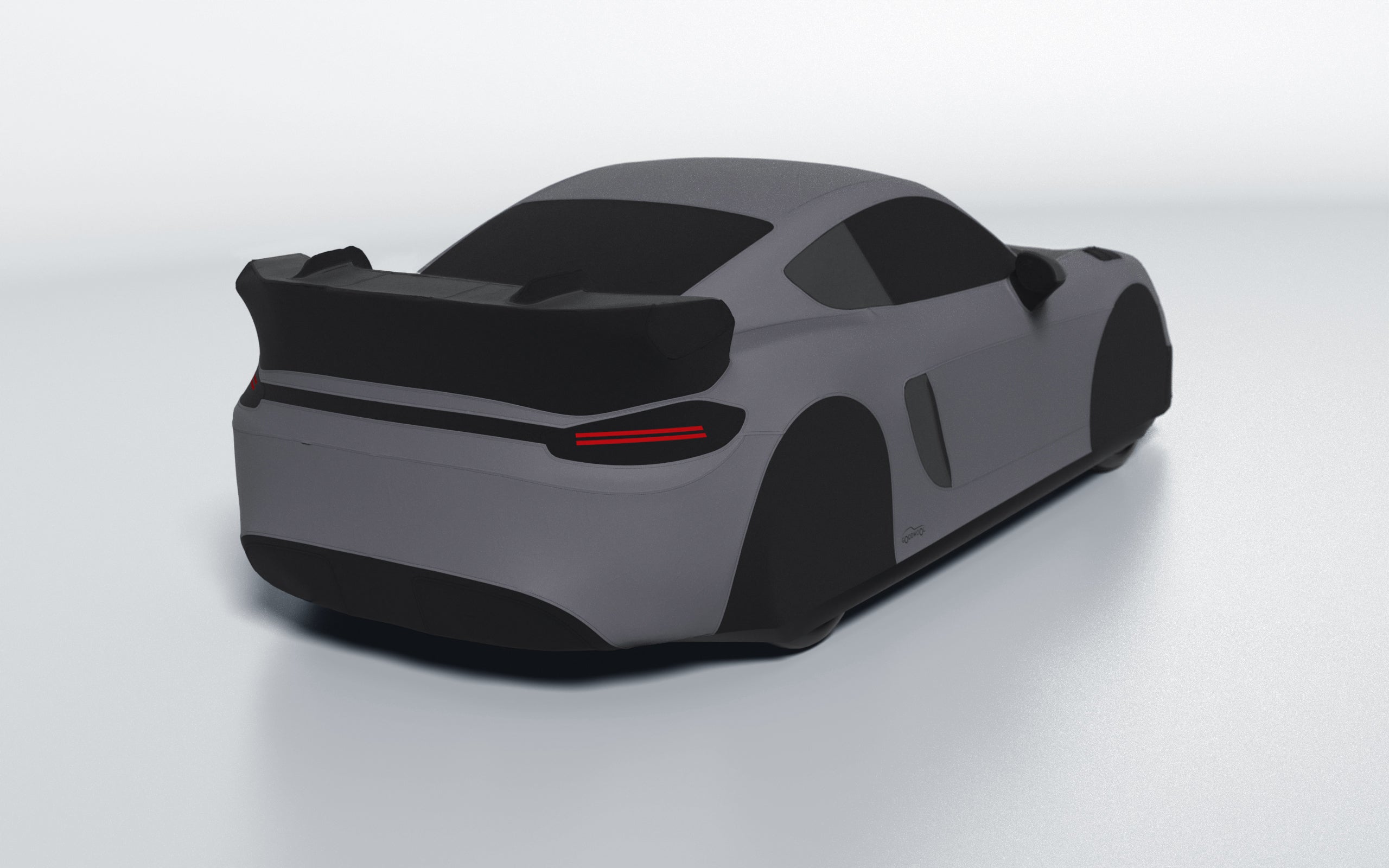 Goodwool tailor-made car cover for Porsche 718 Cayman GT4 RS — Grey 770
