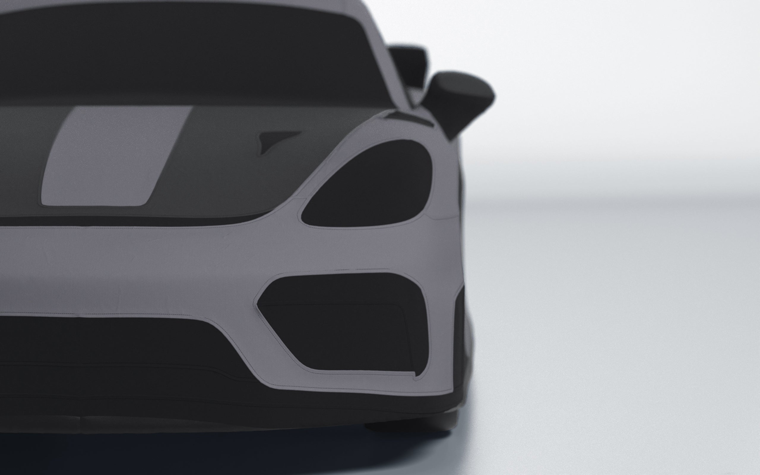 Goodwool tailor-made car cover for Porsche 718 Cayman GT4 RS — Grey 770