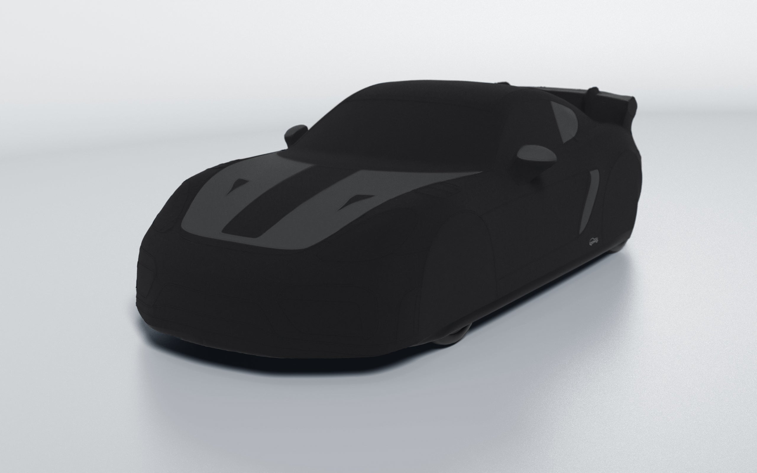 Goodwool tailor-made car cover for Porsche 718 Cayman GT4 RS — Black 890