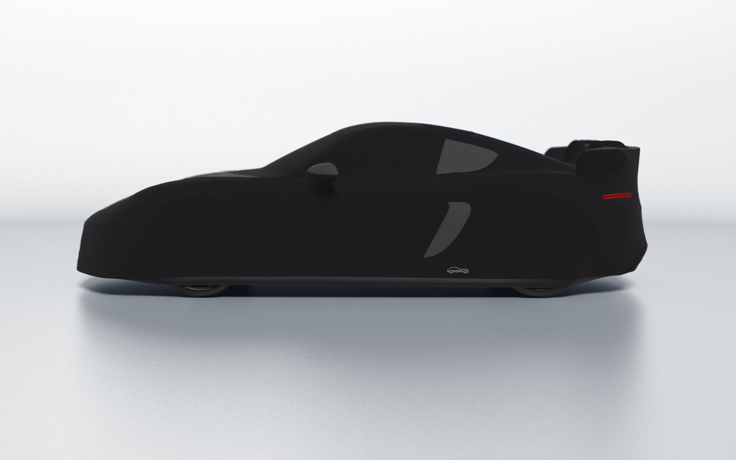 Goodwool tailor-made car cover for Porsche 718 Cayman GT4 RS — Black 890
