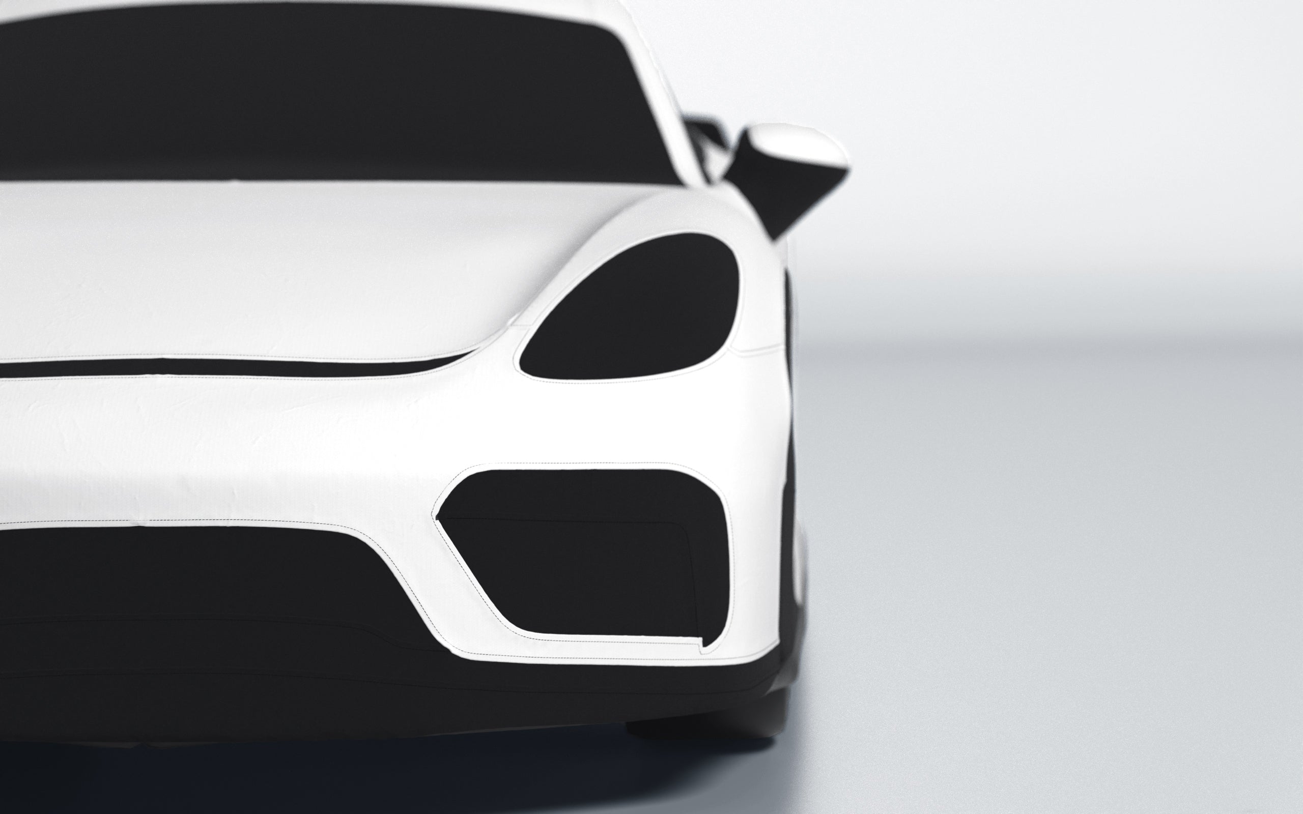 Goodwool tailor-made car cover for Porsche 718 Cayman GT4 — White 010