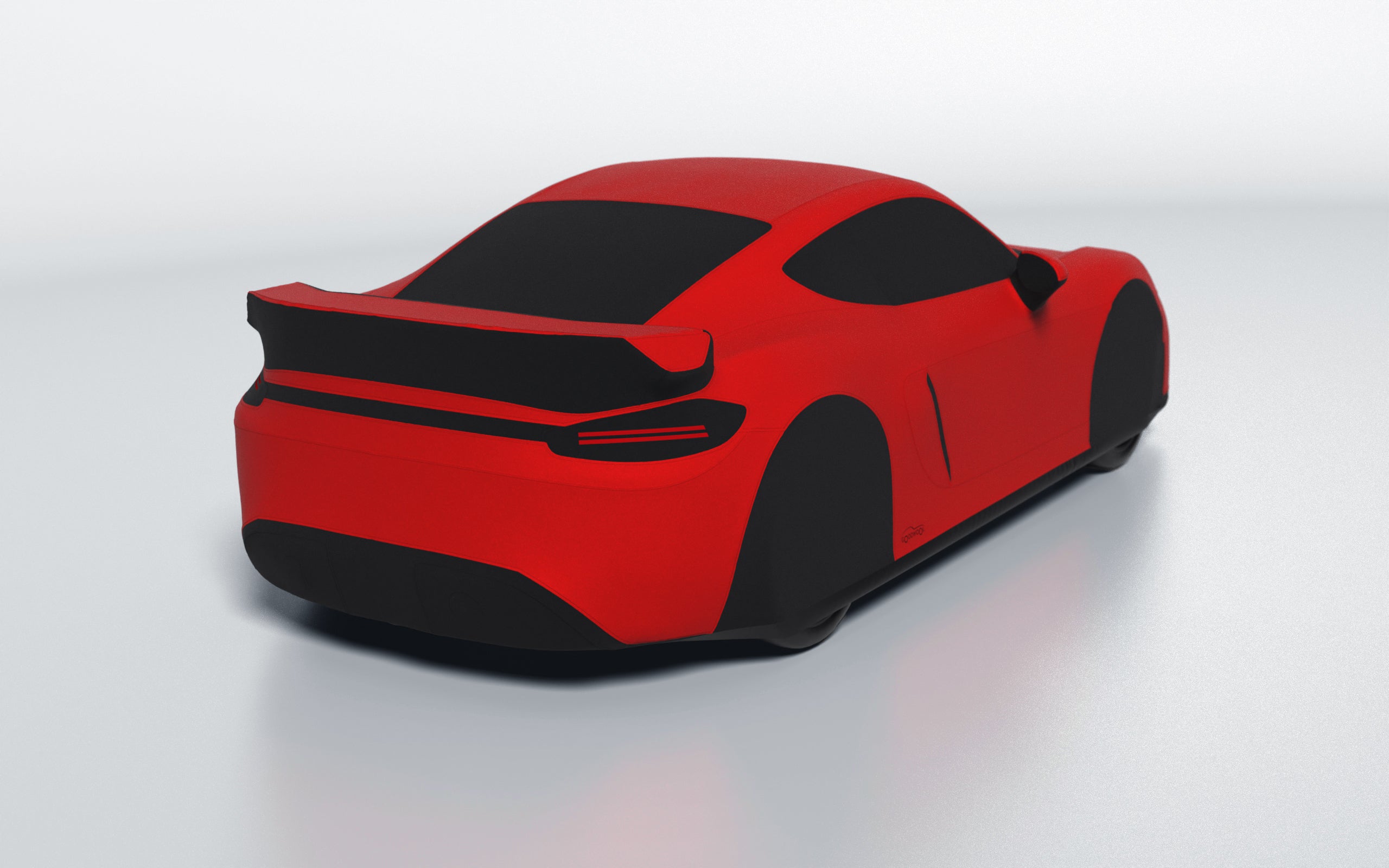 Goodwool tailor-made car cover for Porsche 718 Cayman GT4 — Red 150