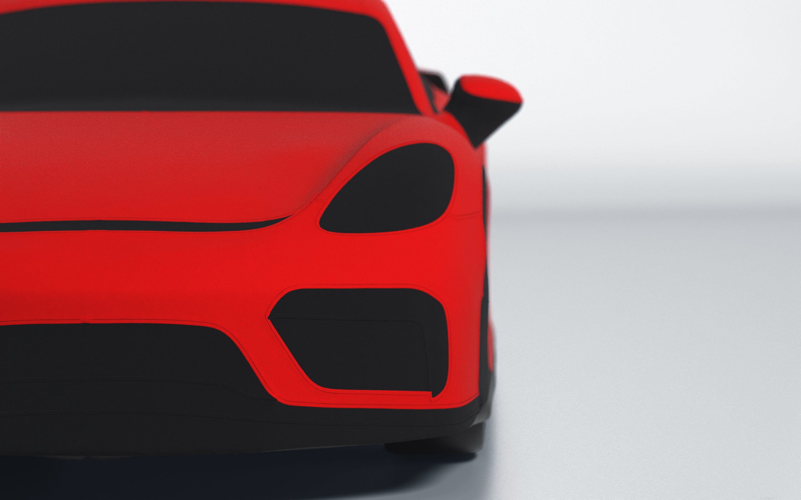Goodwool tailor-made car cover for Porsche 718 Cayman GT4 — Red 150