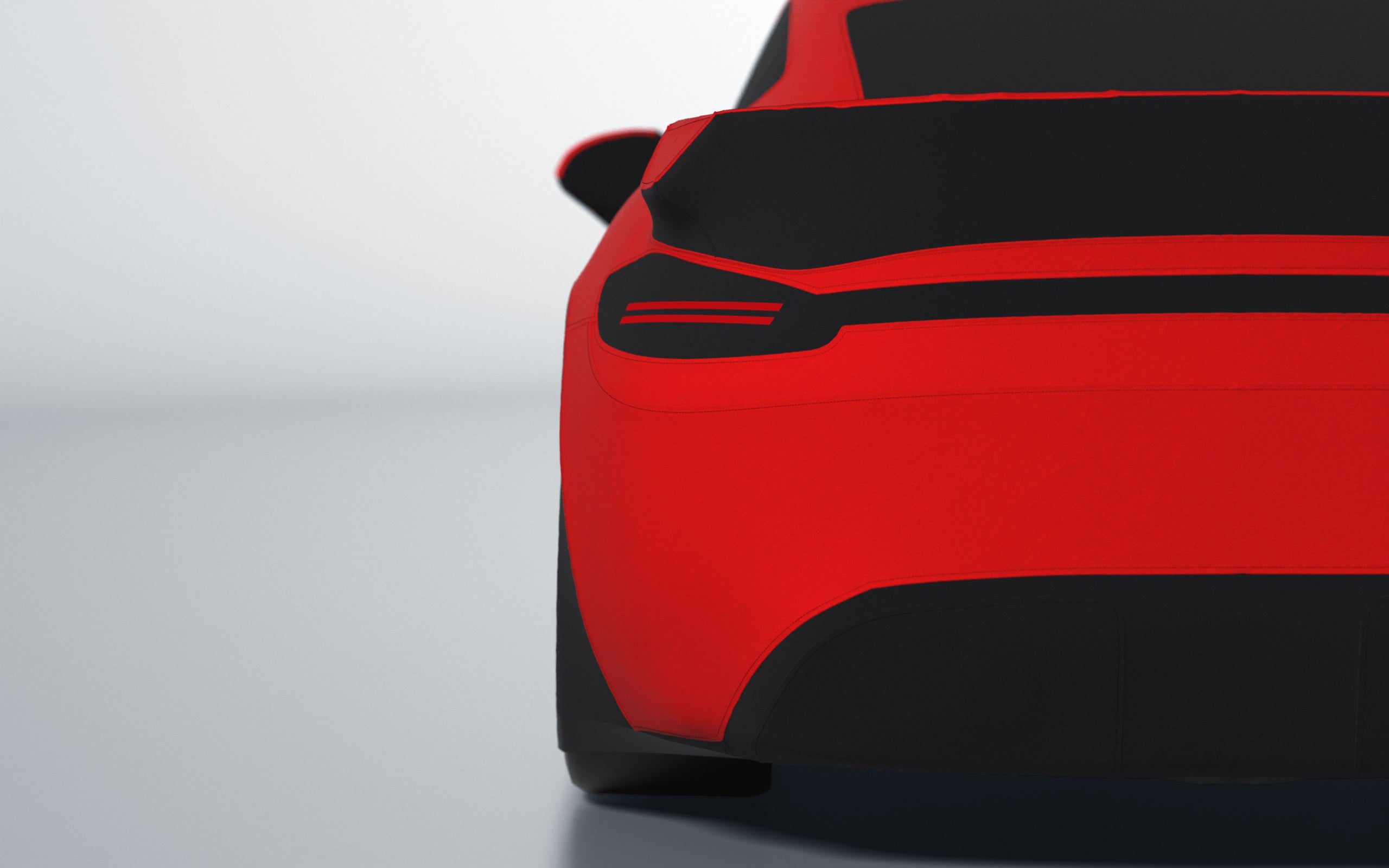 Goodwool tailor-made car cover for Porsche 718 Cayman GT4 — Red 150