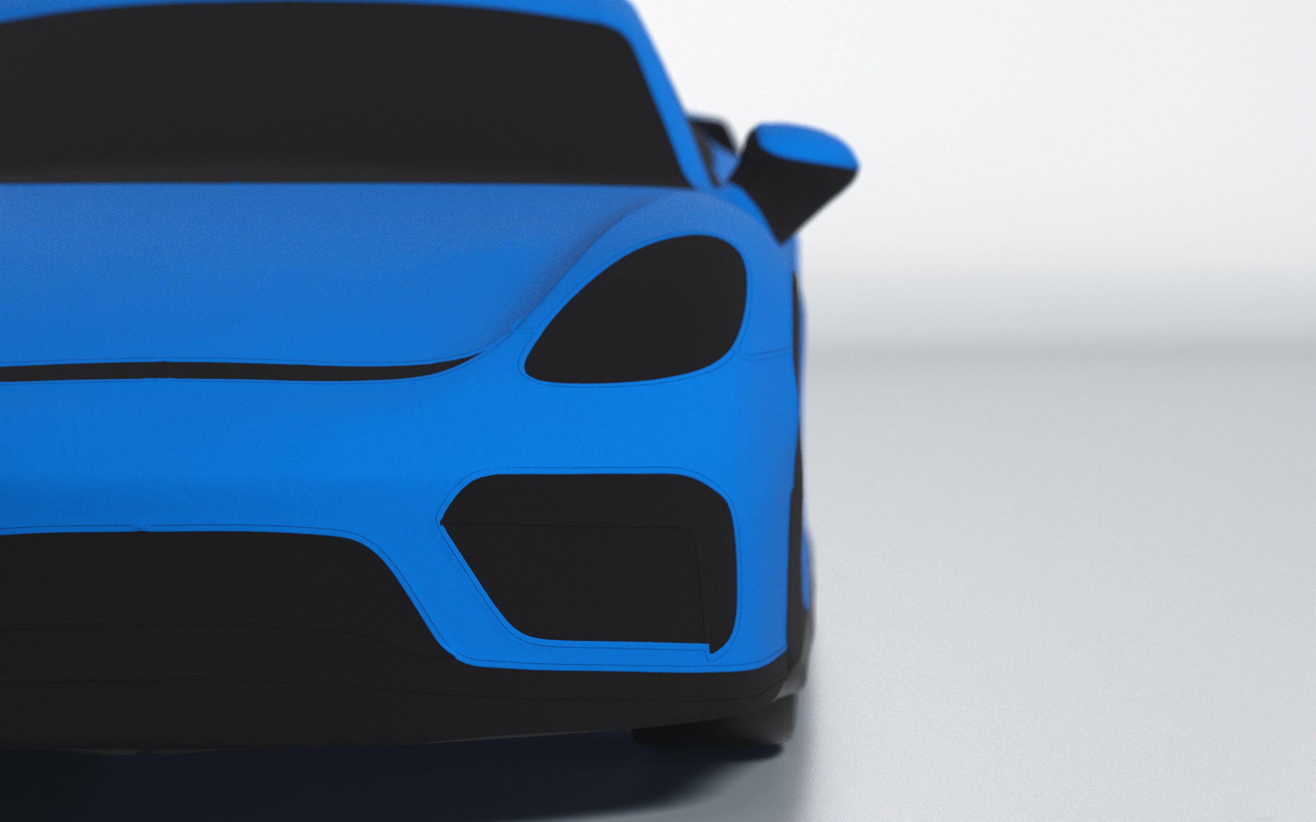 Goodwool tailor-made car cover for Porsche 718 Cayman GT4 — Blue 540
