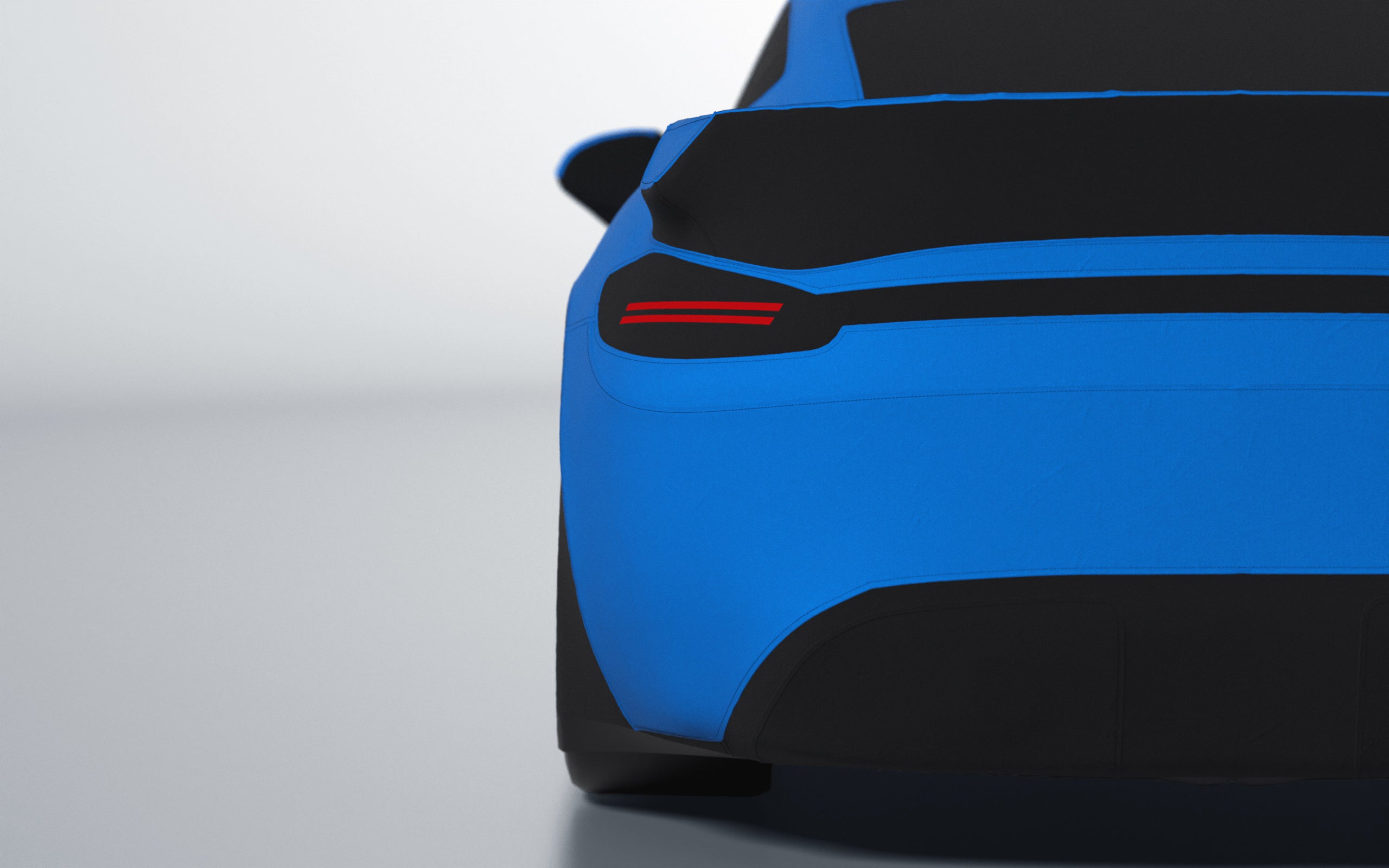 Goodwool tailor-made car cover for Porsche 718 Cayman GT4 — Blue 540