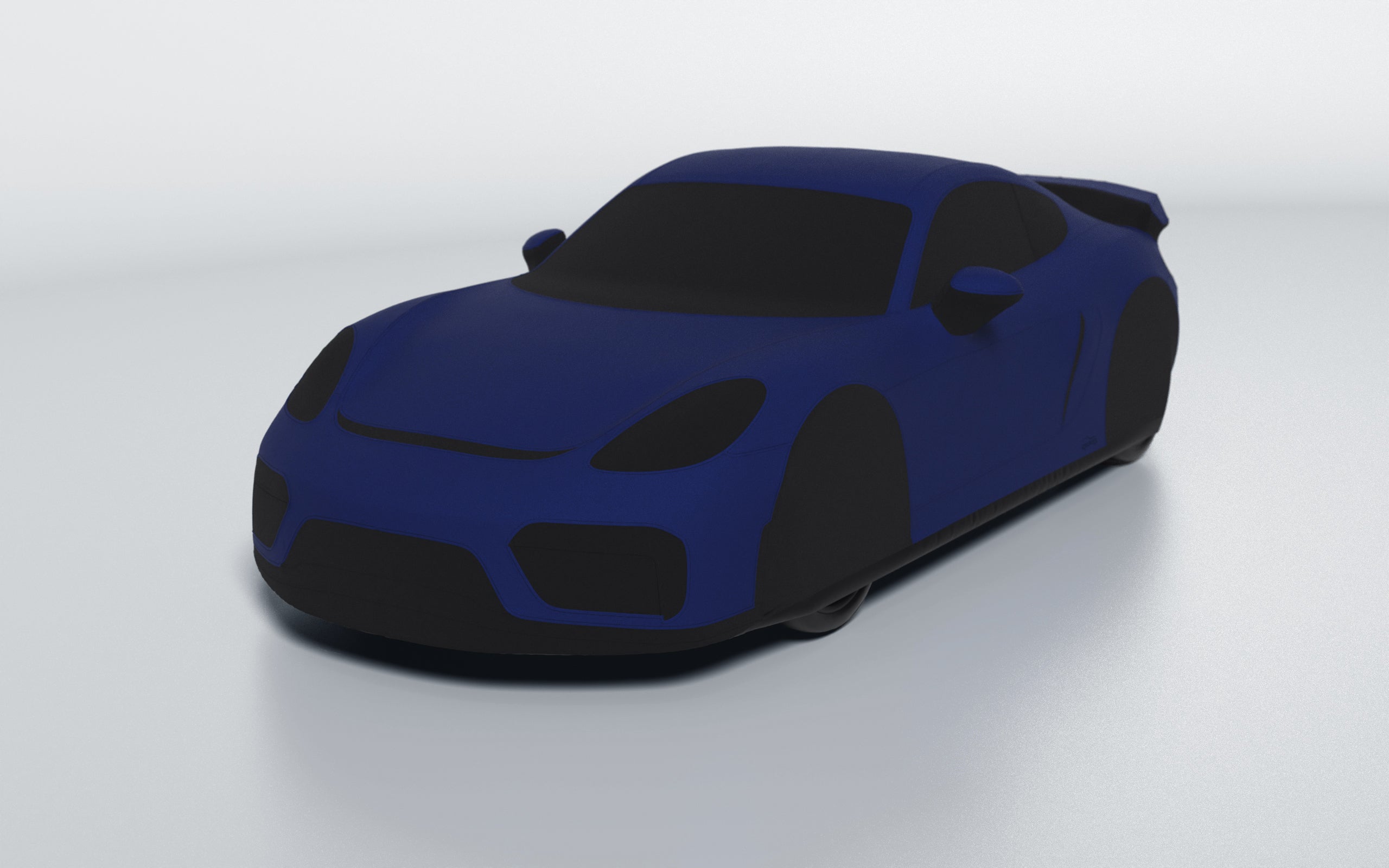 Goodwool tailor-made car cover for Porsche 718 Cayman GT4 — Blue 565